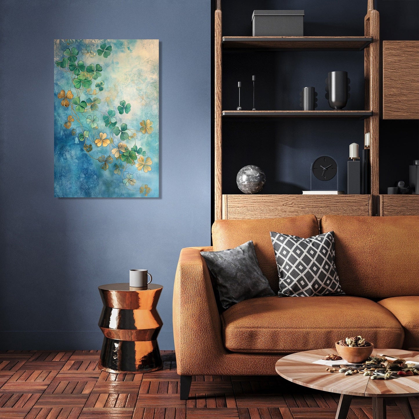 Illuminated Clover Canvas