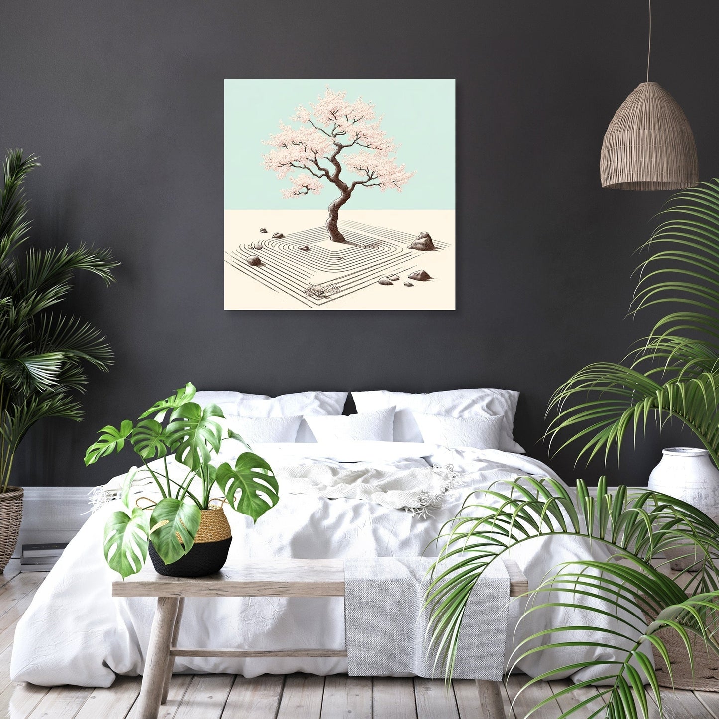 Pastel Zen Garden Canvas