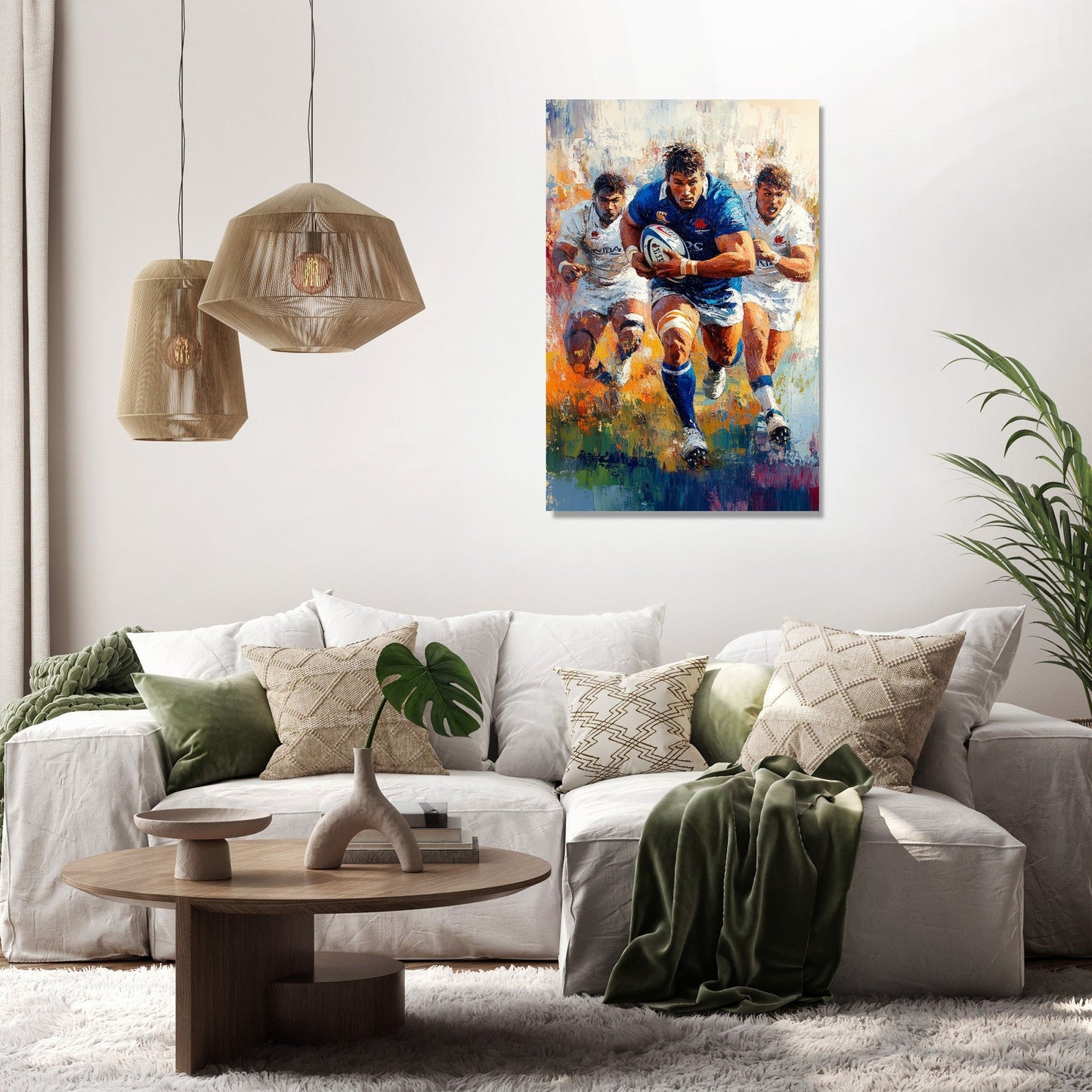 Rugby Charge Canvas