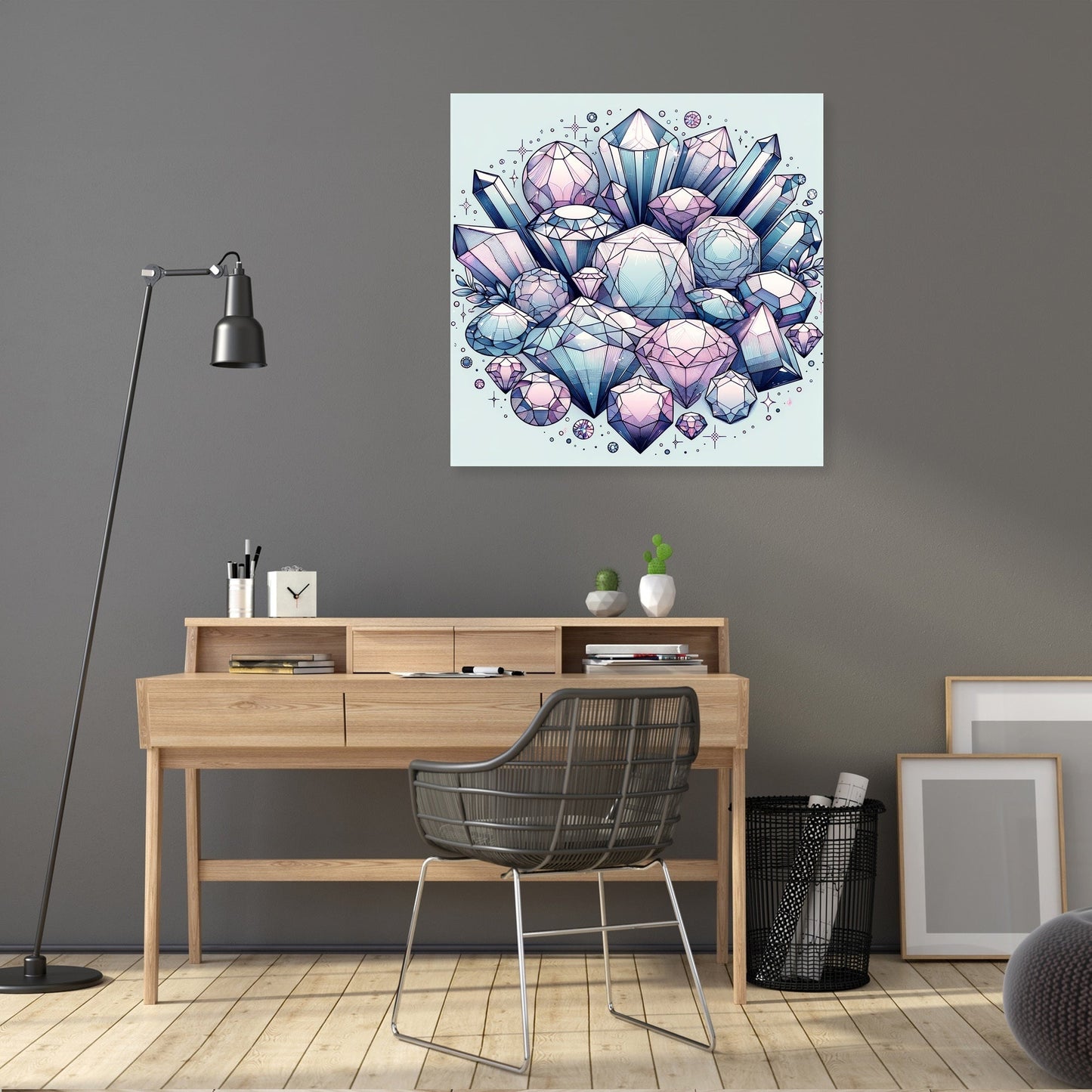 Mystic Gemstones Canvas