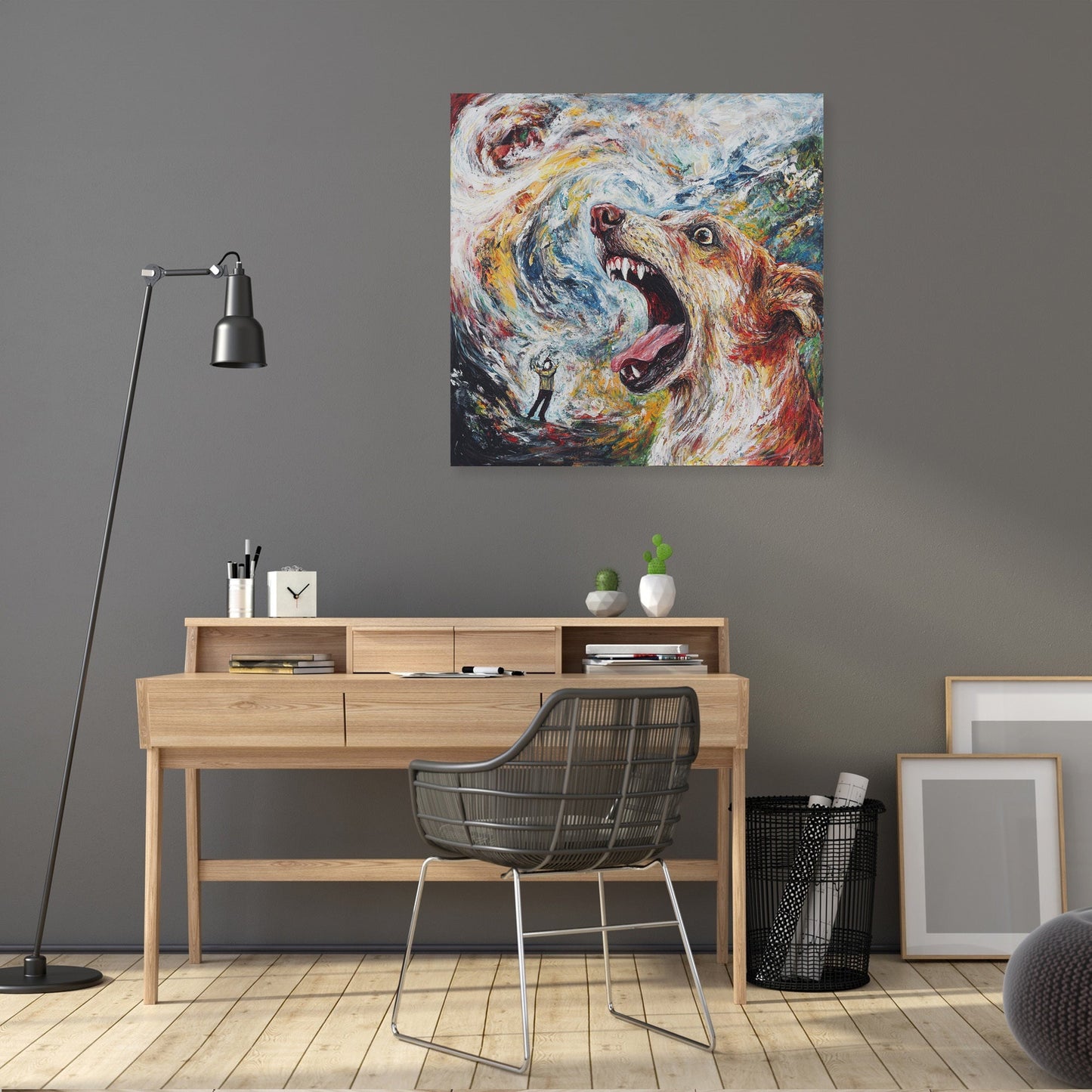 Barking Dog Canvas