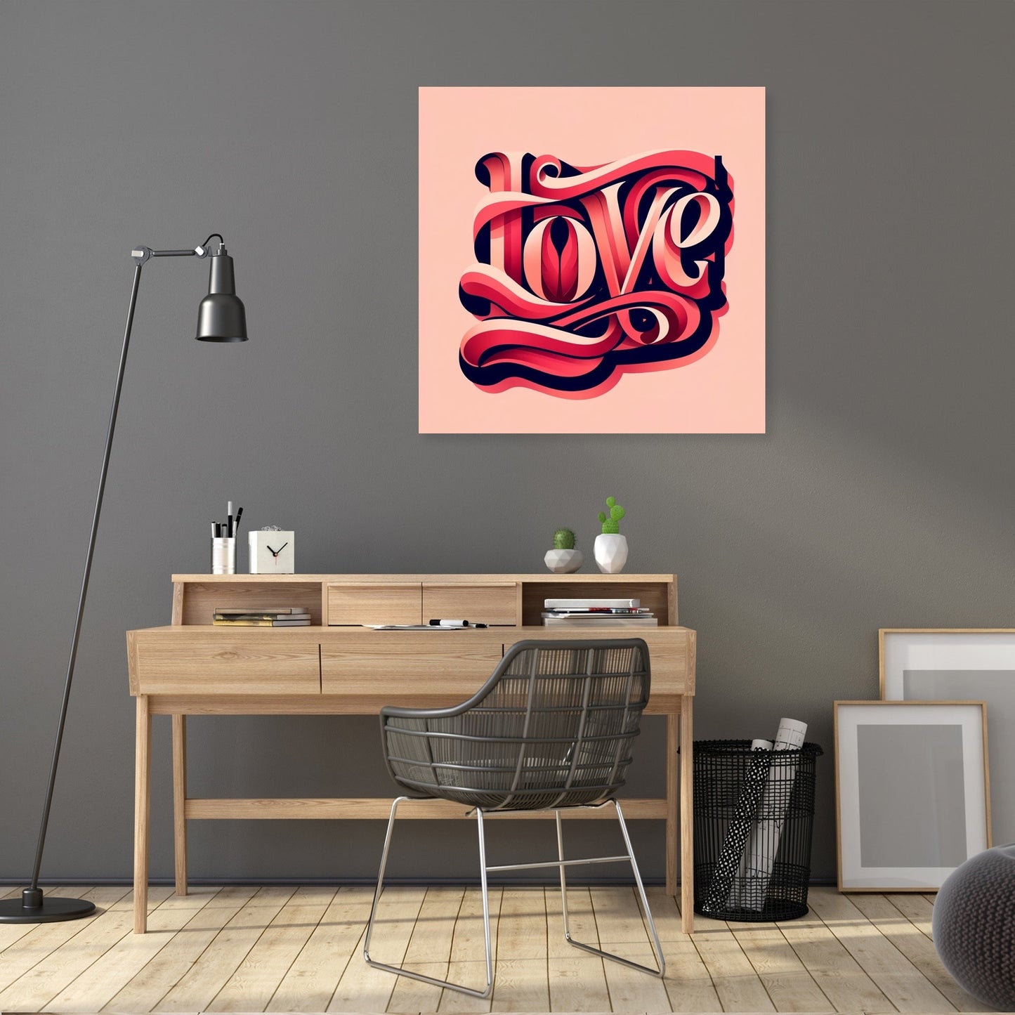 Typography Love Canvas
