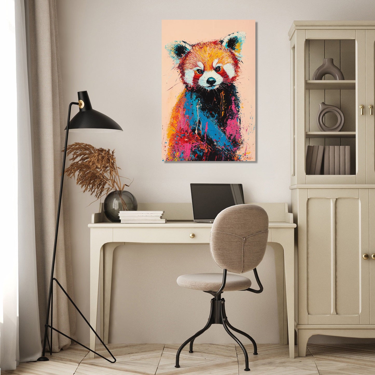 Red Panda Harmony Canvas