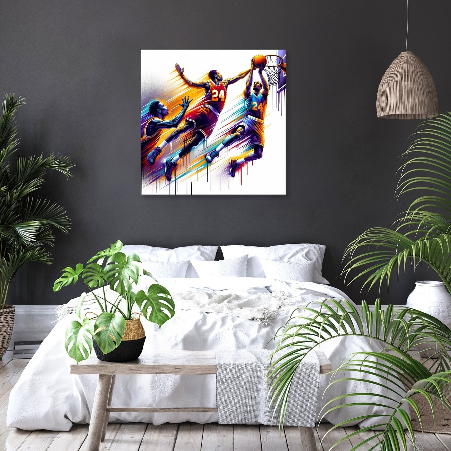 Courtside Clash Canvas