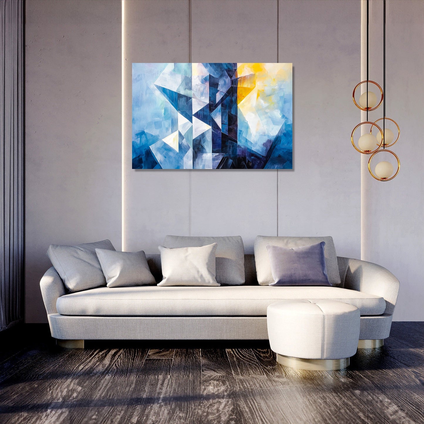 Geometric Tower Canvas