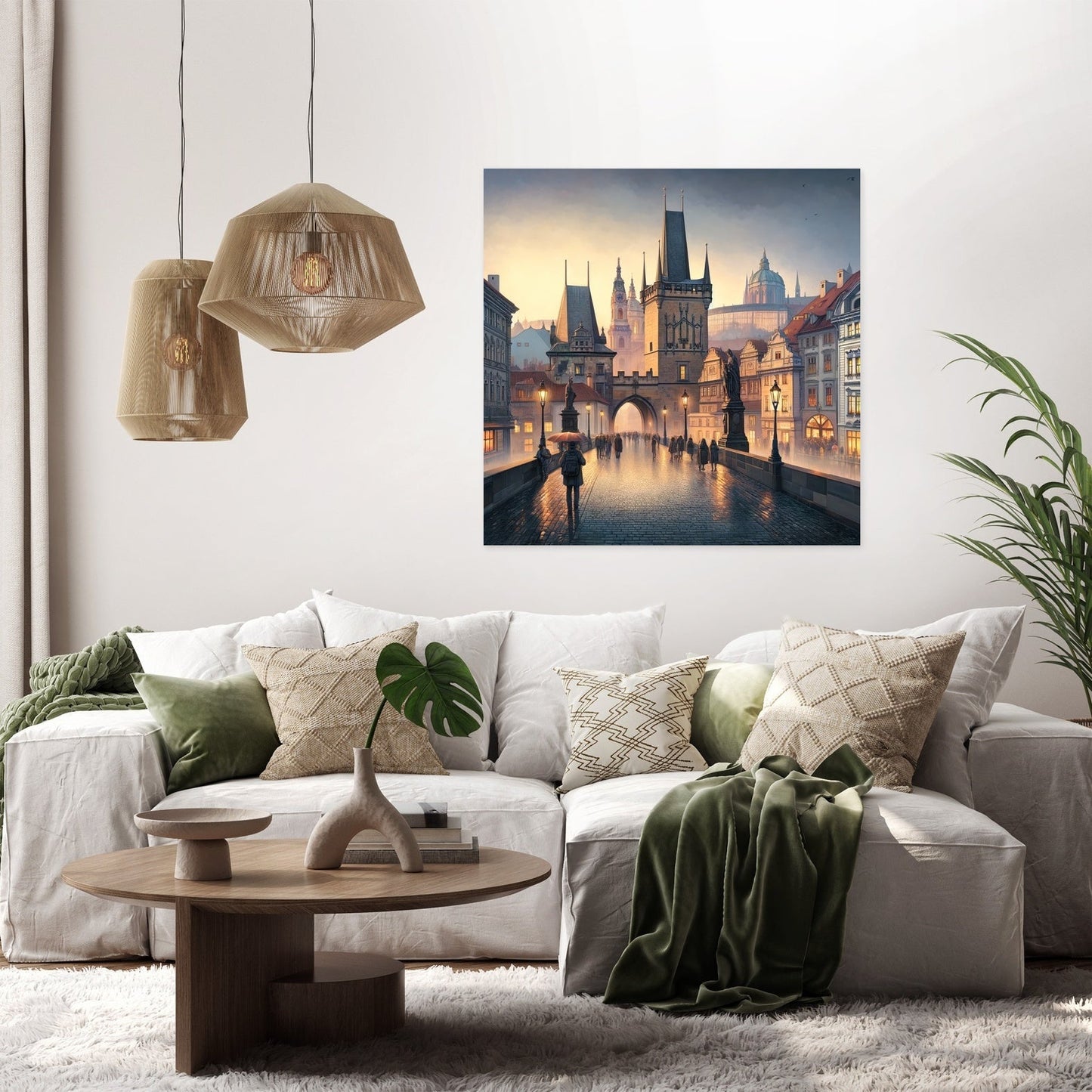 Prague Panorama Canvas