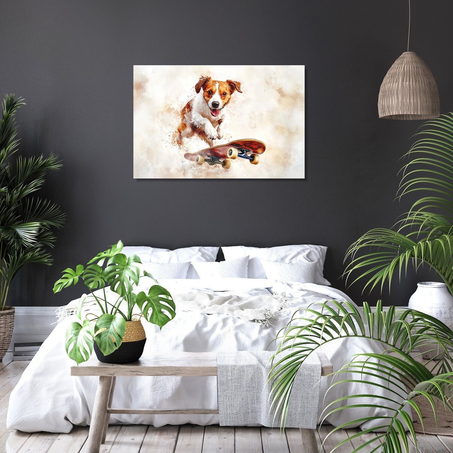 Dog on Wheels Canvas