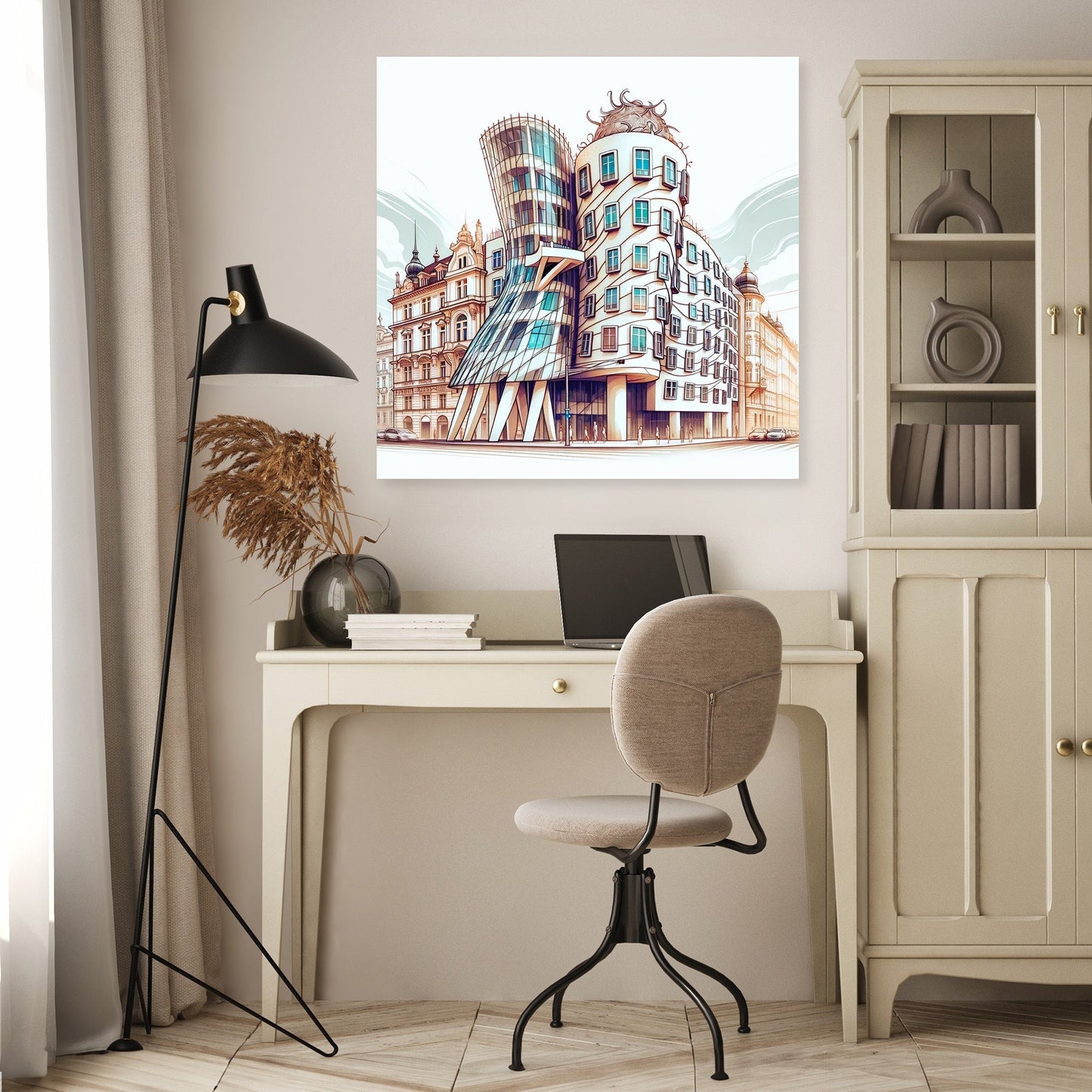 Dancing House Flow Canvas