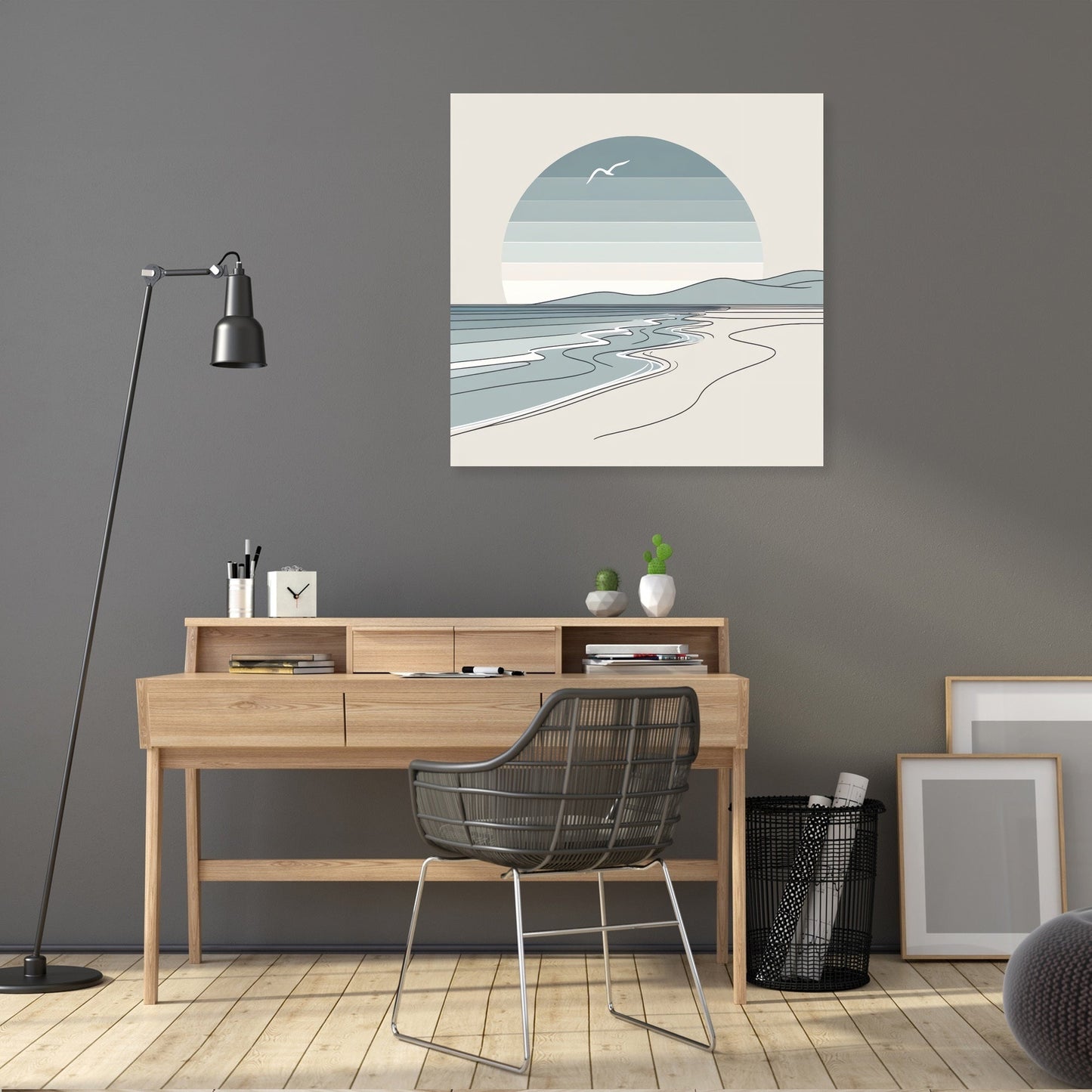 Quiet Beach Day Canvas