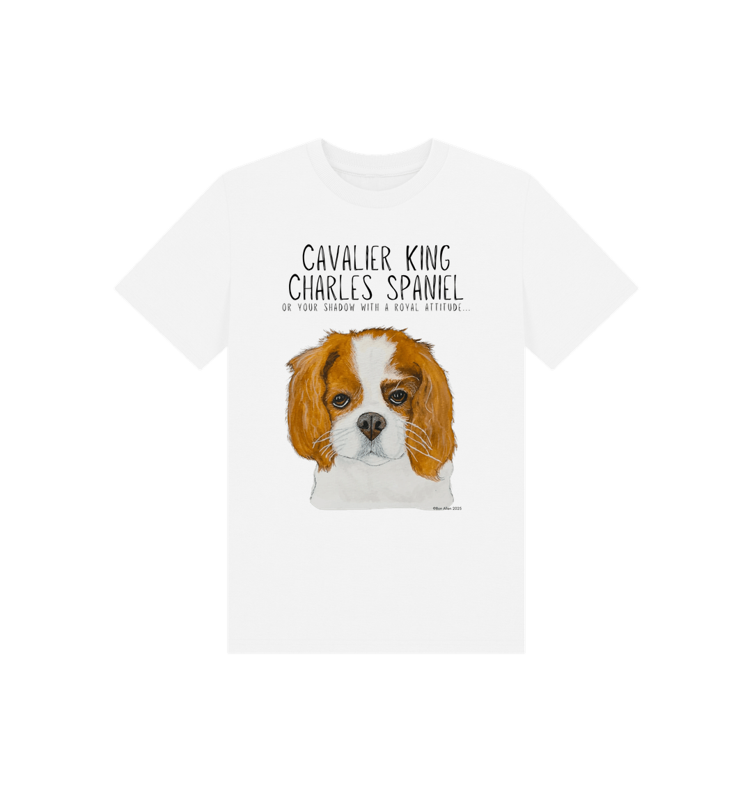 Tiny Royal, Big Attitude: Eco Kids Tee Featuring Their Noble Fluffy Shadow