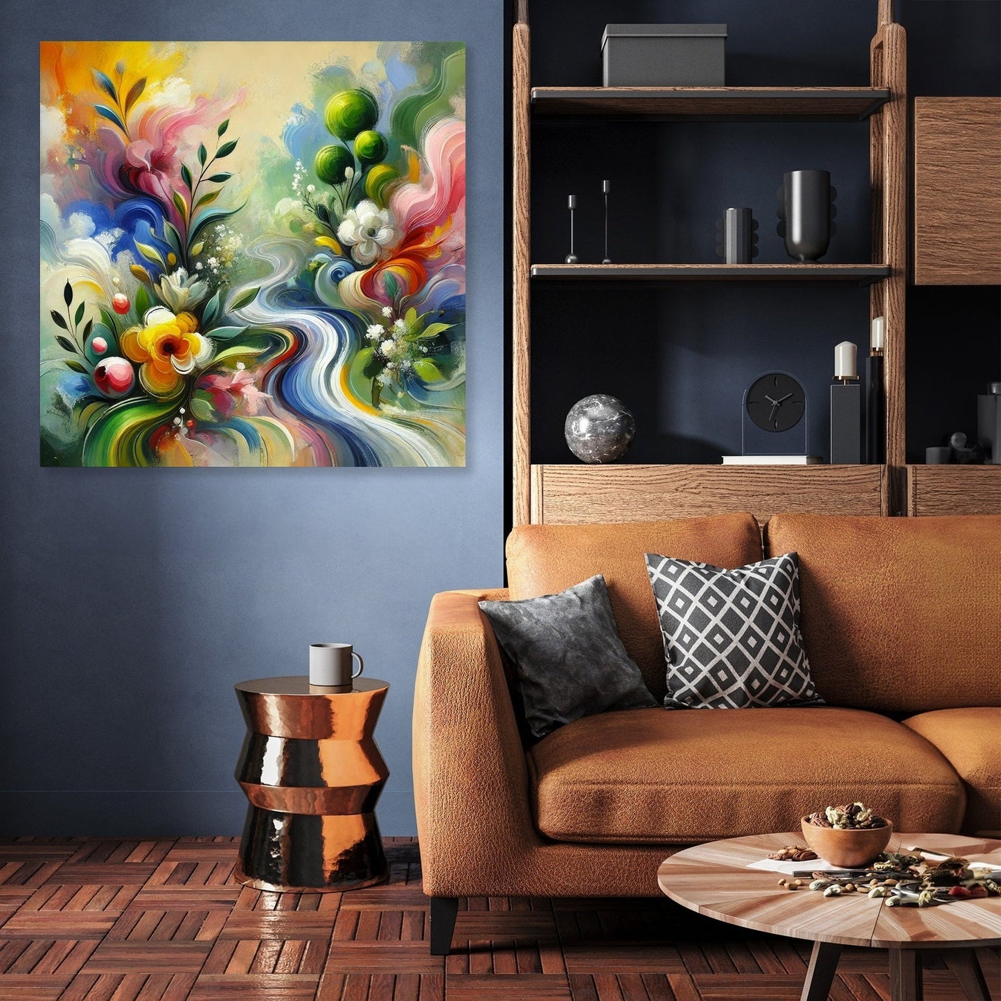 Abstract Spring Renewal Canvas