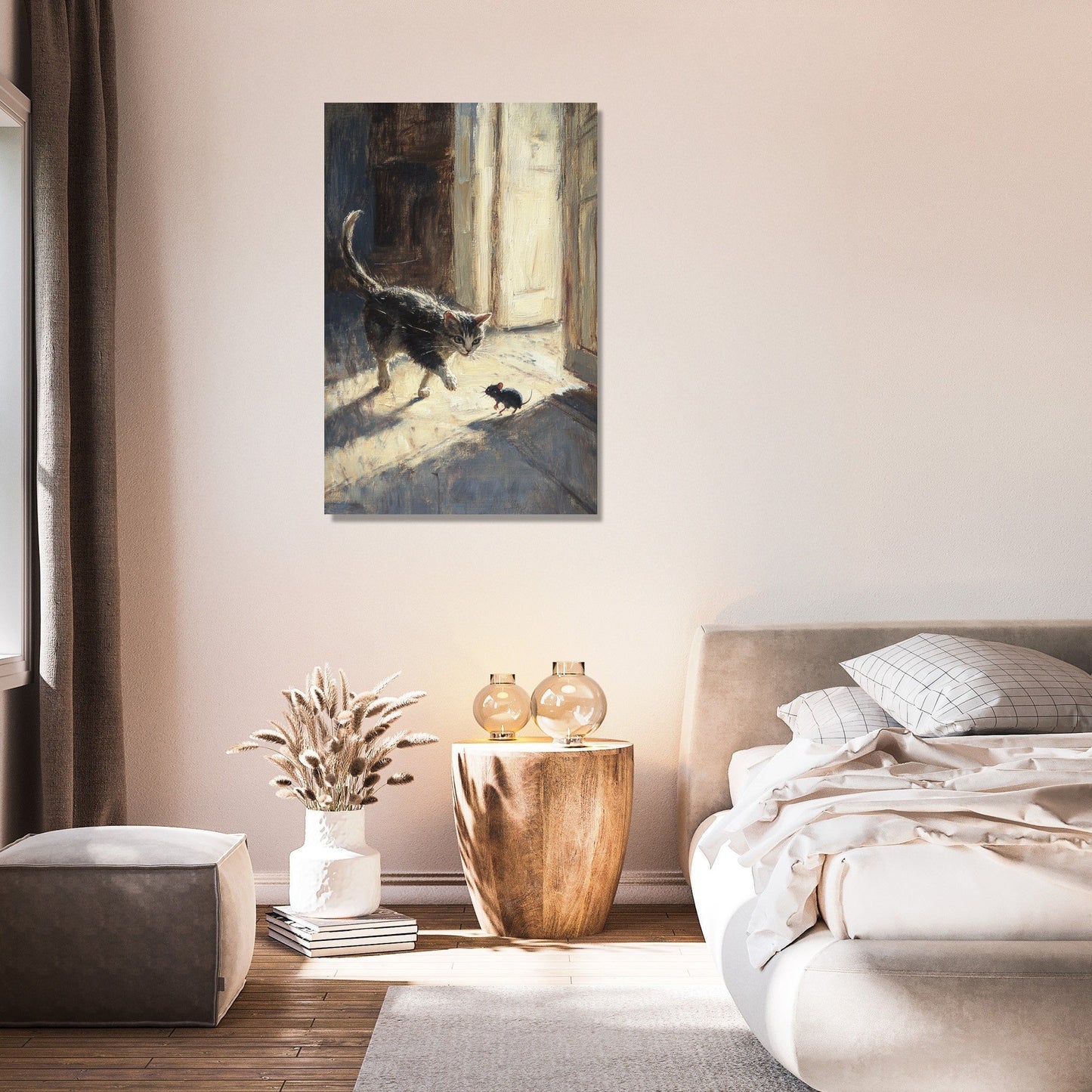 Cat and Mouse Chase Canvas