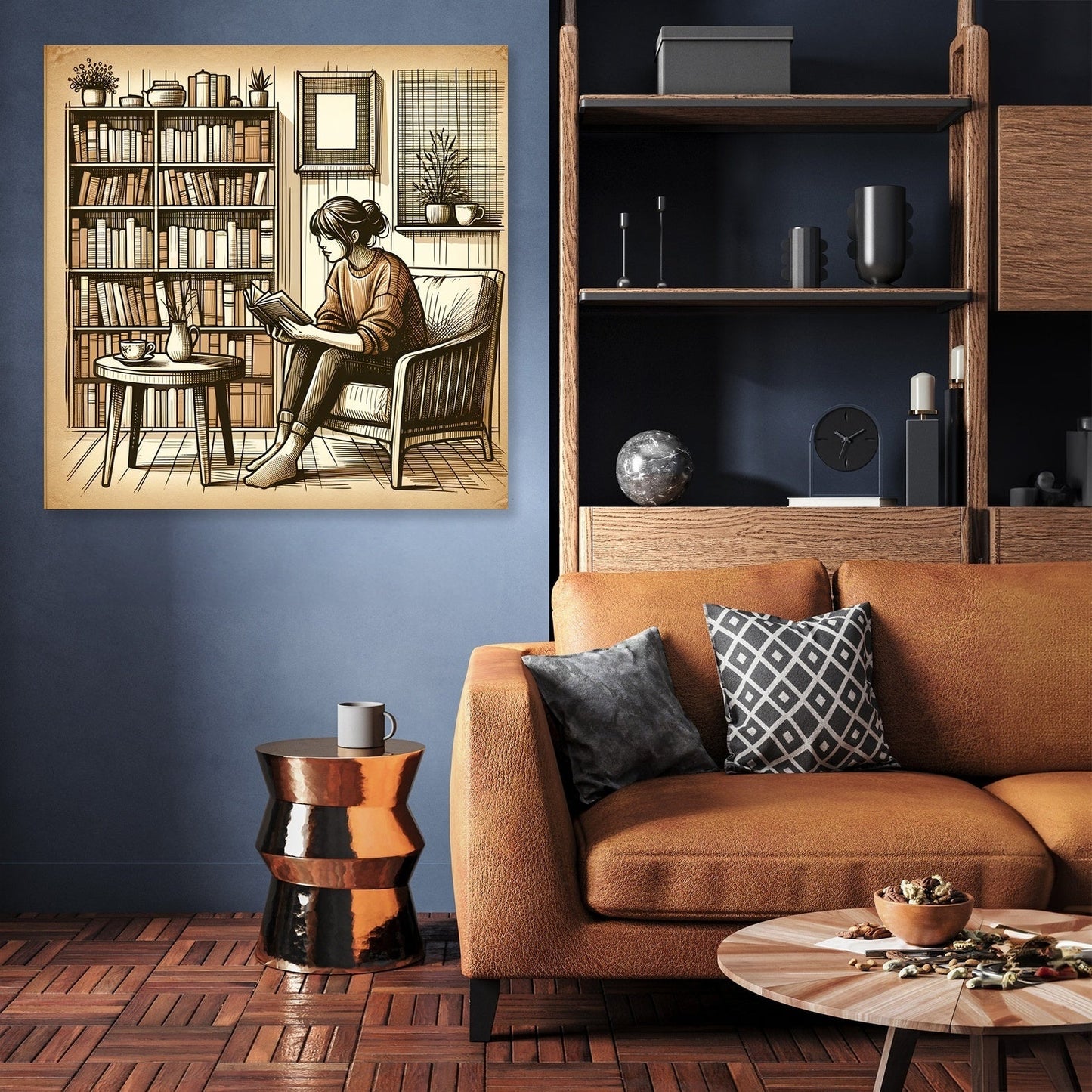 Cozy Reading Nook Canvas