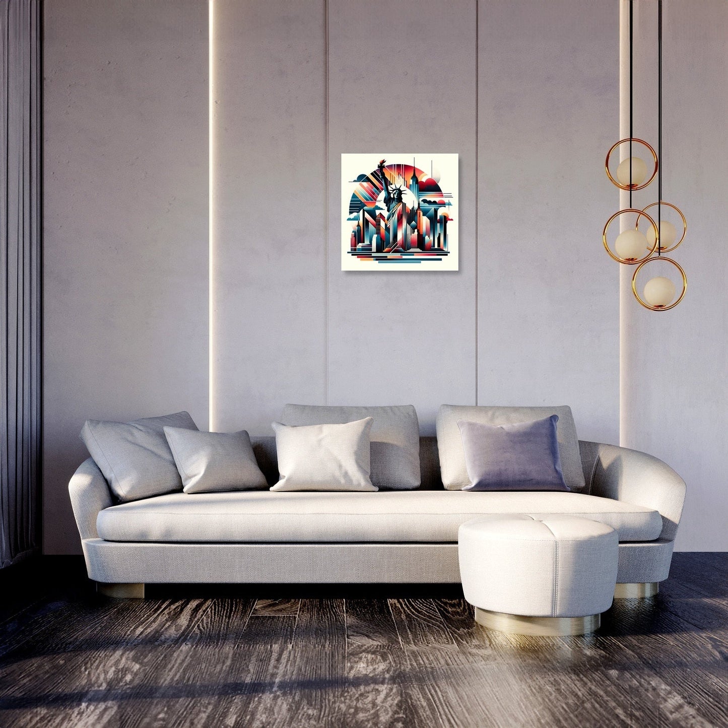 New York Beat Landscape Canvas