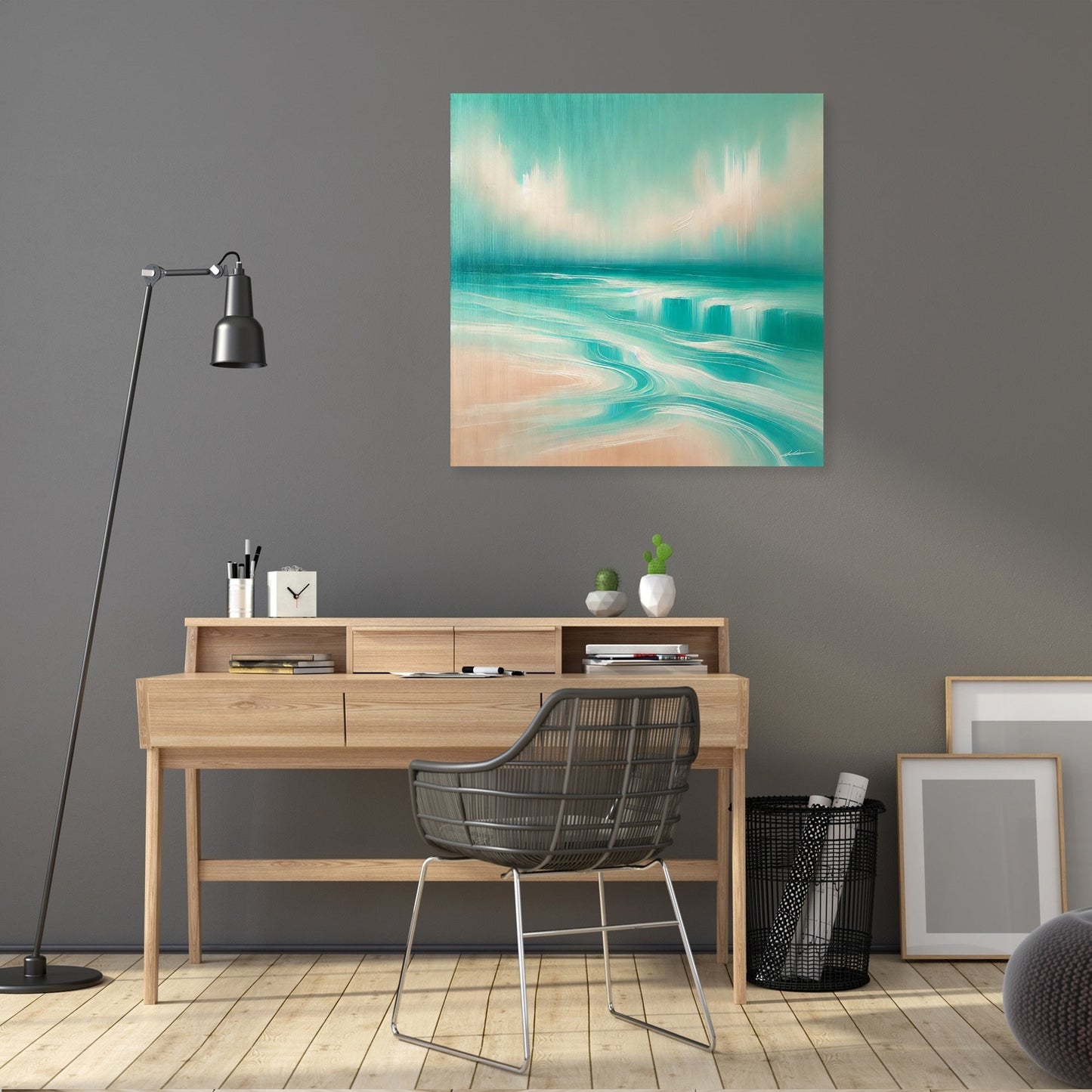 Tranquil Turquoise Beach Canvas