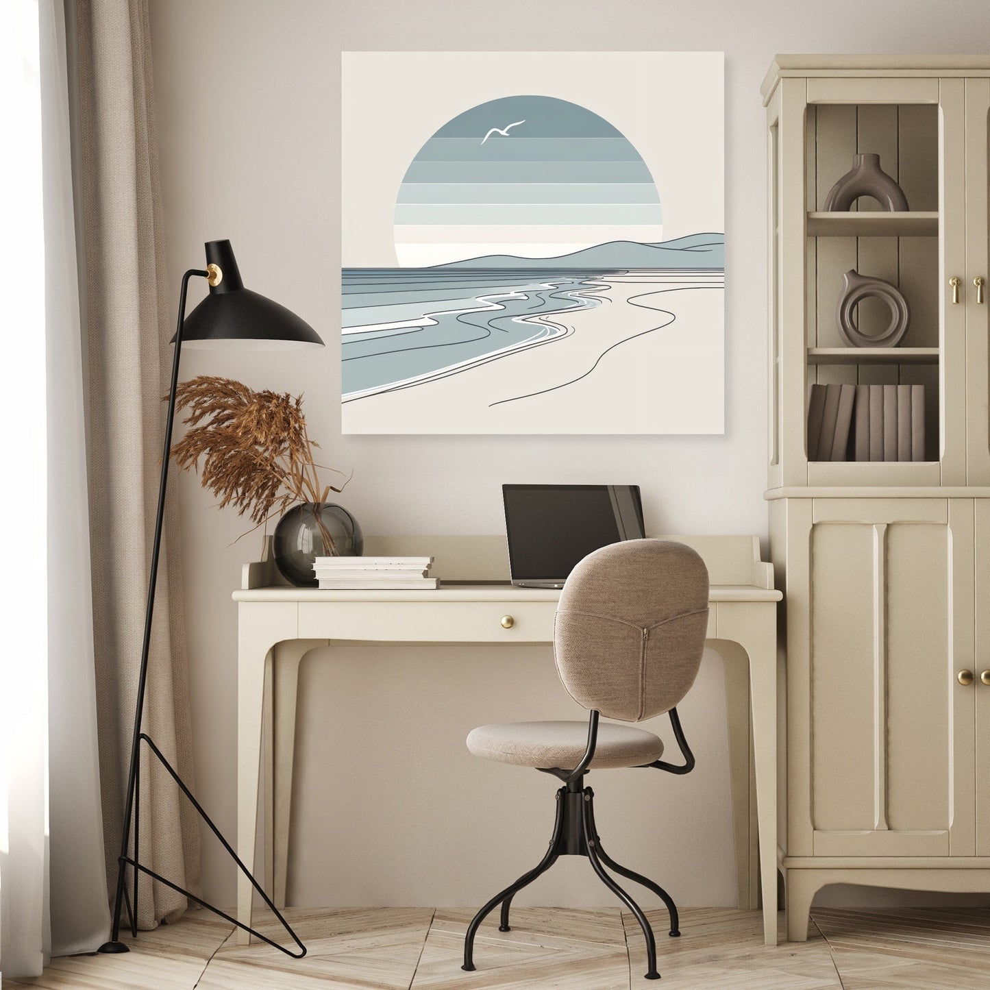 Quiet Beach Day Canvas
