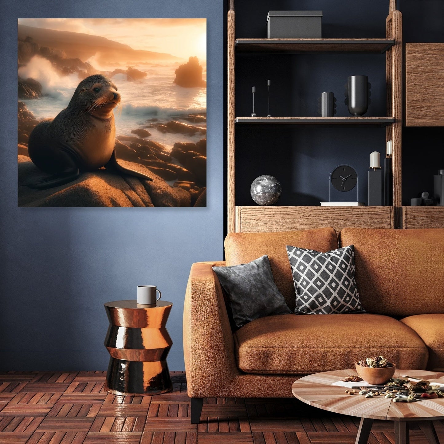 Sunset Seal Canvas