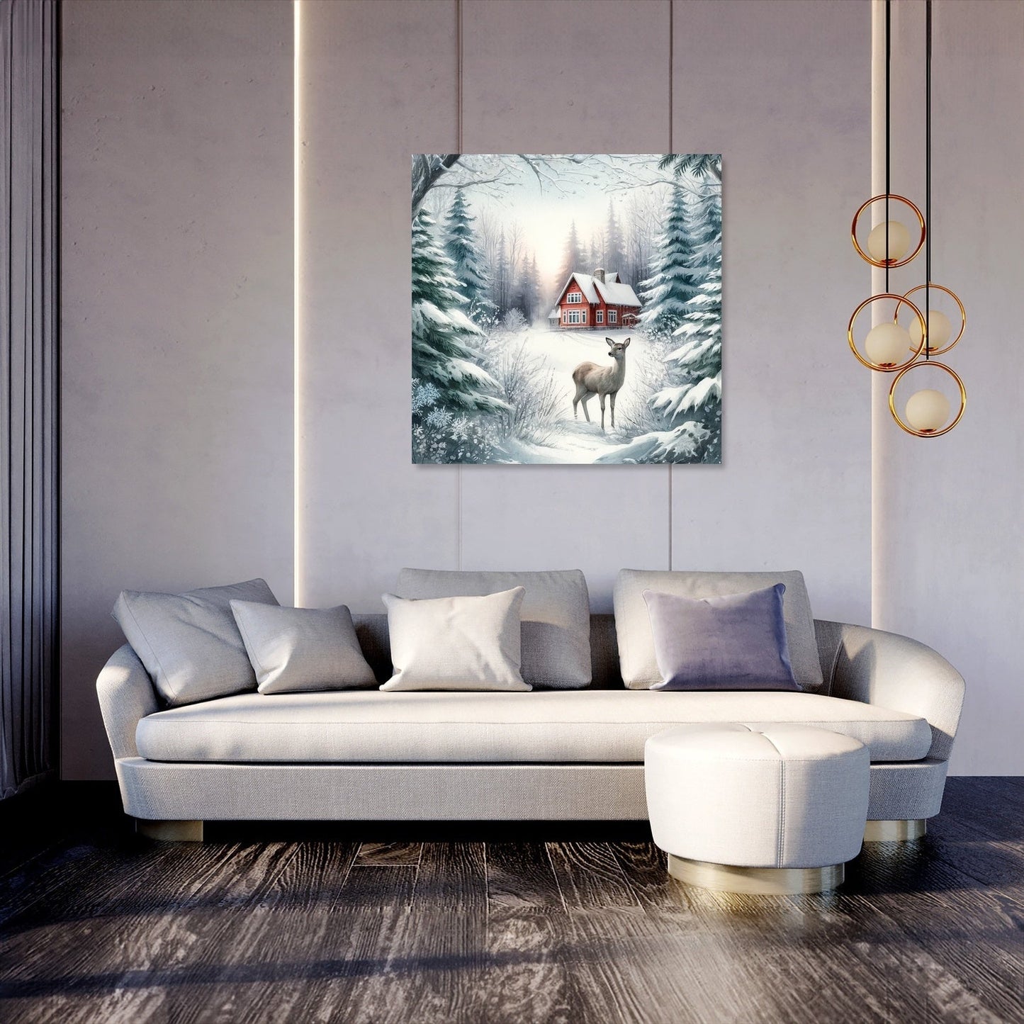 Winter's Gentle Gaze Canvas