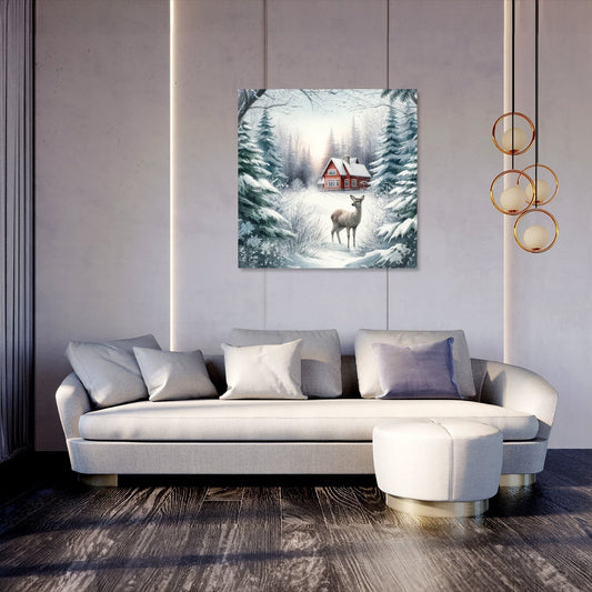 Winter's Gentle Gaze Canvas