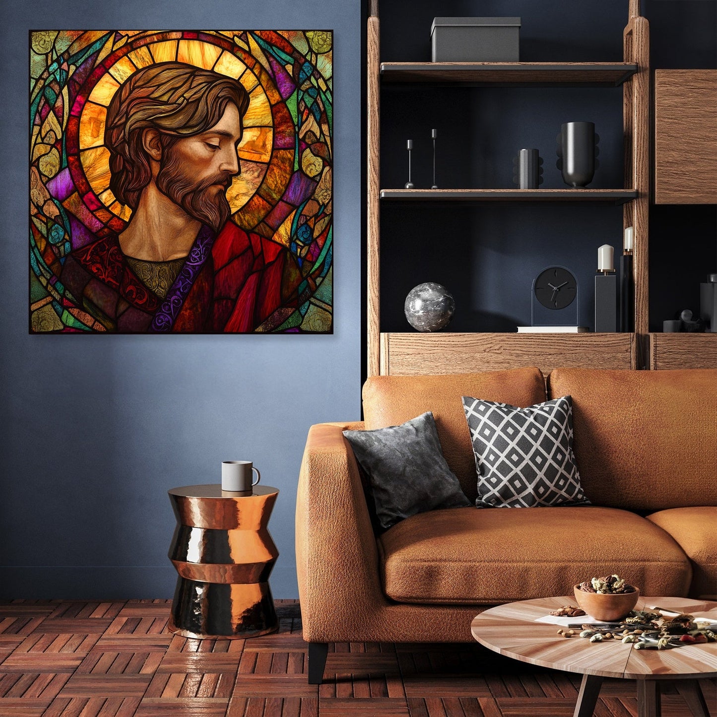 Saint David's Stained Glass Canvas