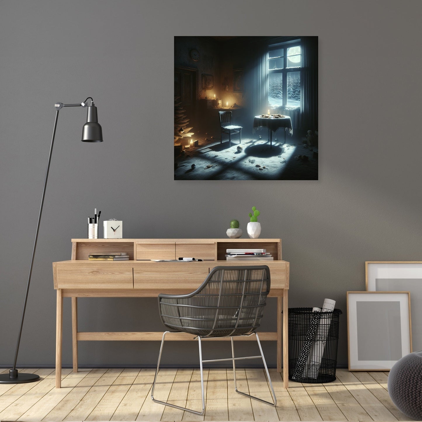 Midnight Solitude Christmas Canvas