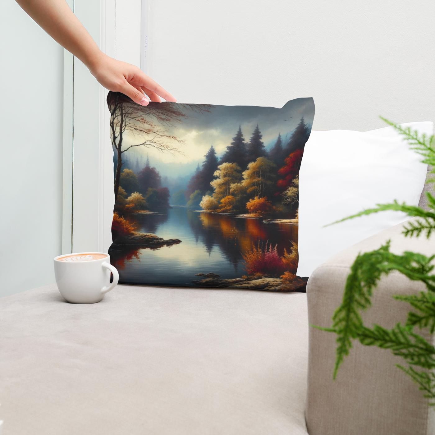 Autumn Tranquility Cotton Cushion