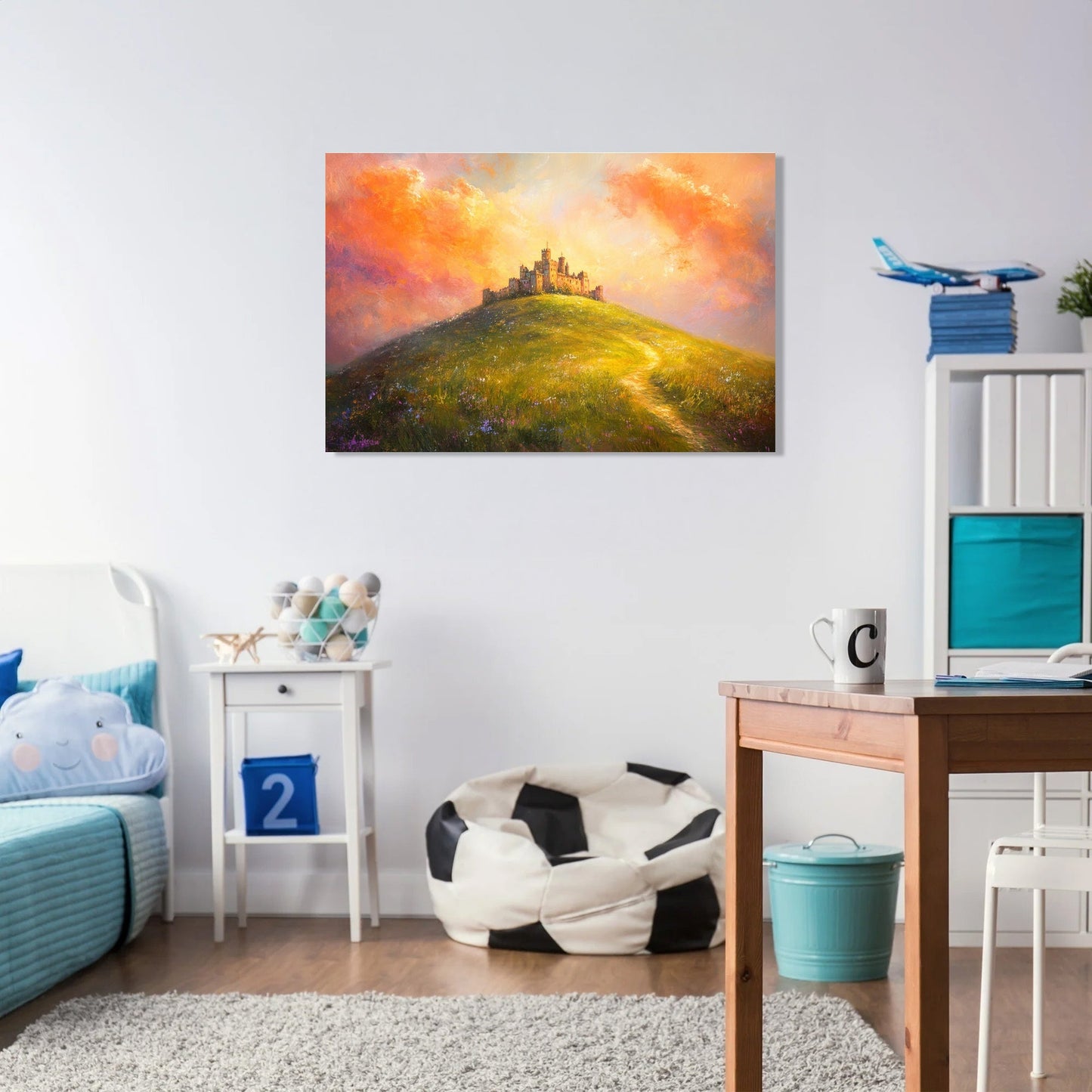 Enchanted Castle Sunset Canvas