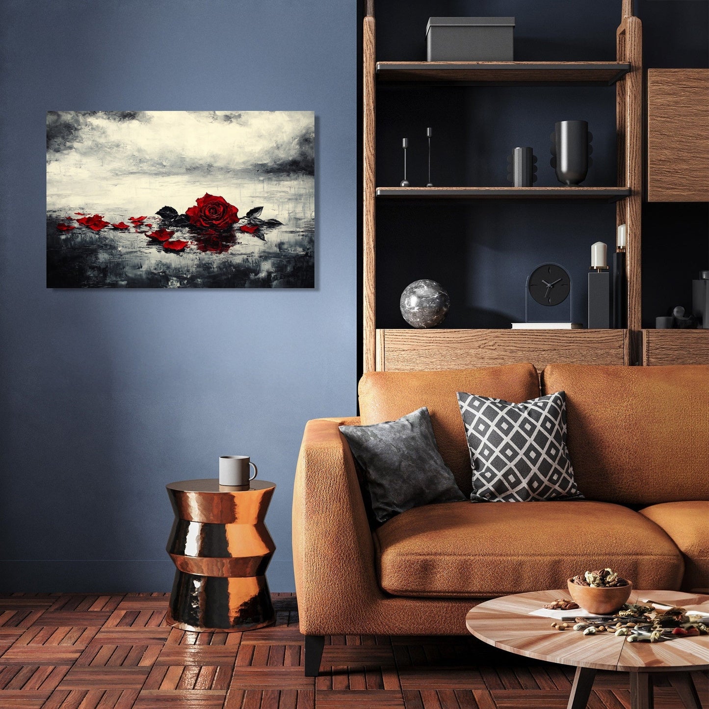 Broken Rose Reflection Canvas
