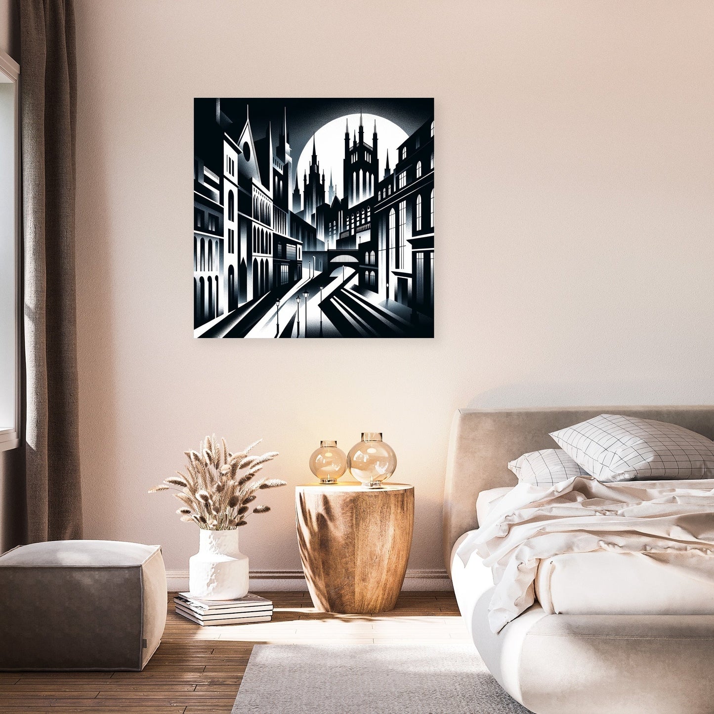 Gothic Nightscape Canvas