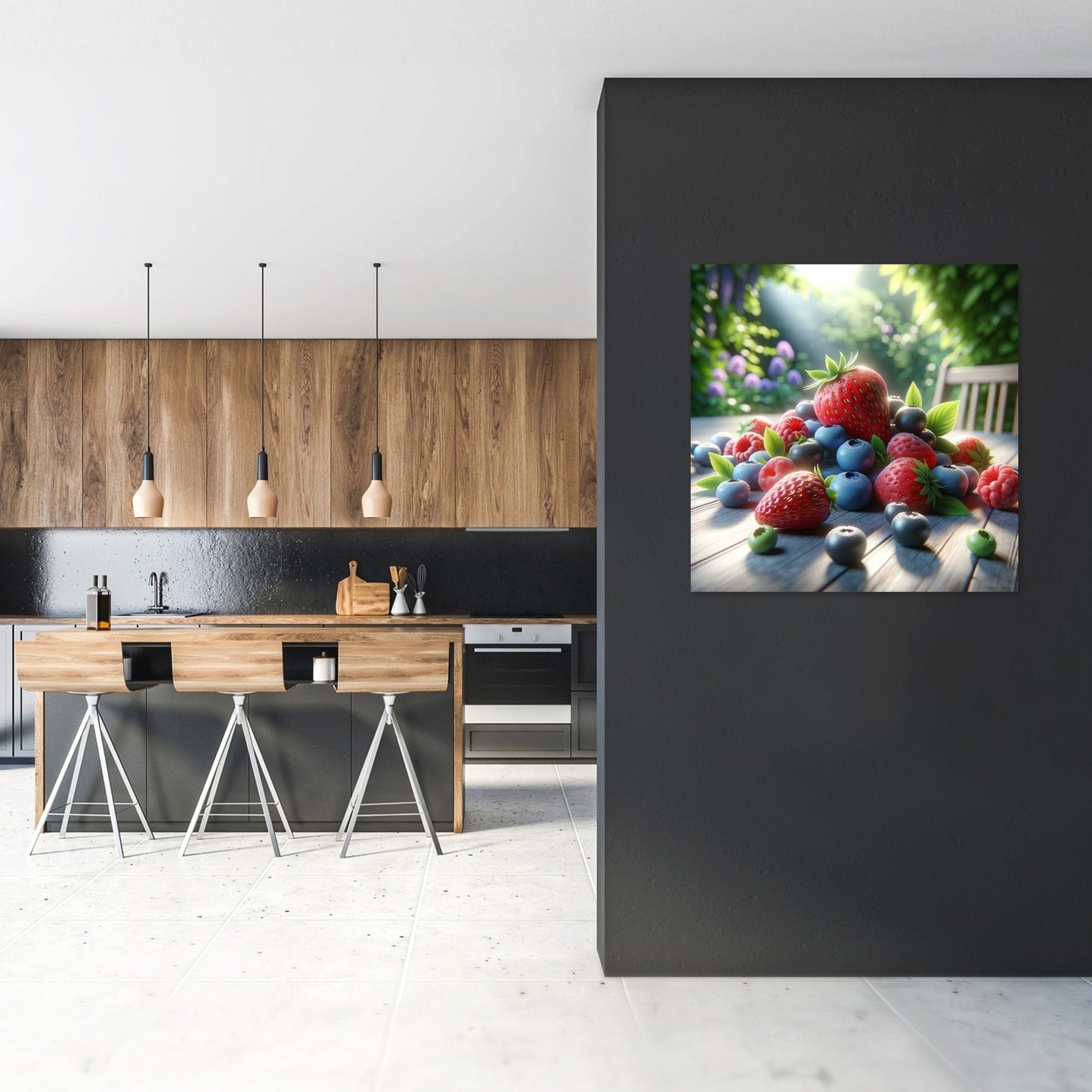 Sunlit Berries Canvas