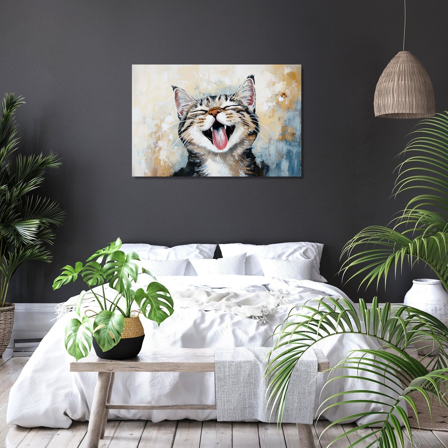 Joyful Whiskers Canvas