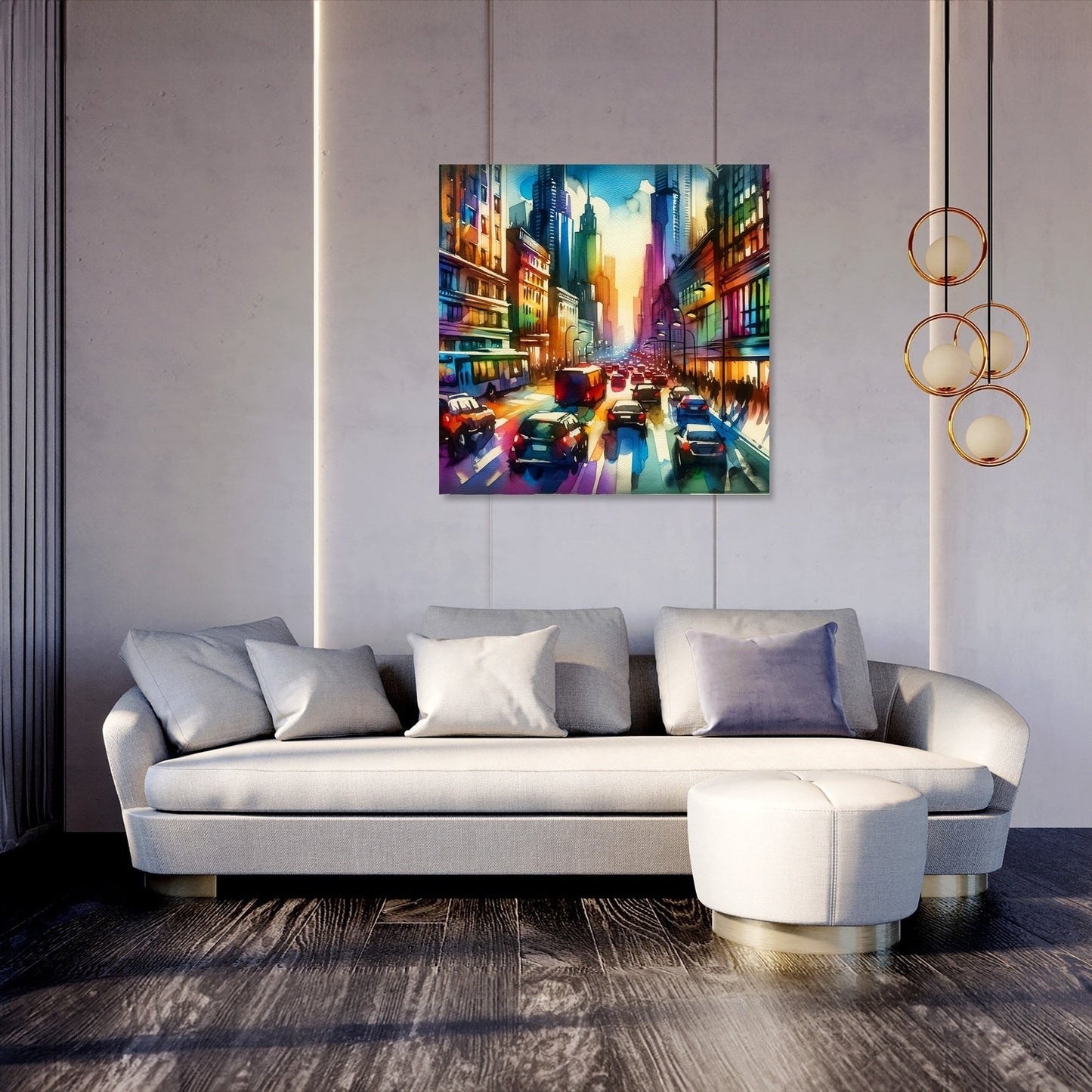 Cityscape Vibrance Canvas