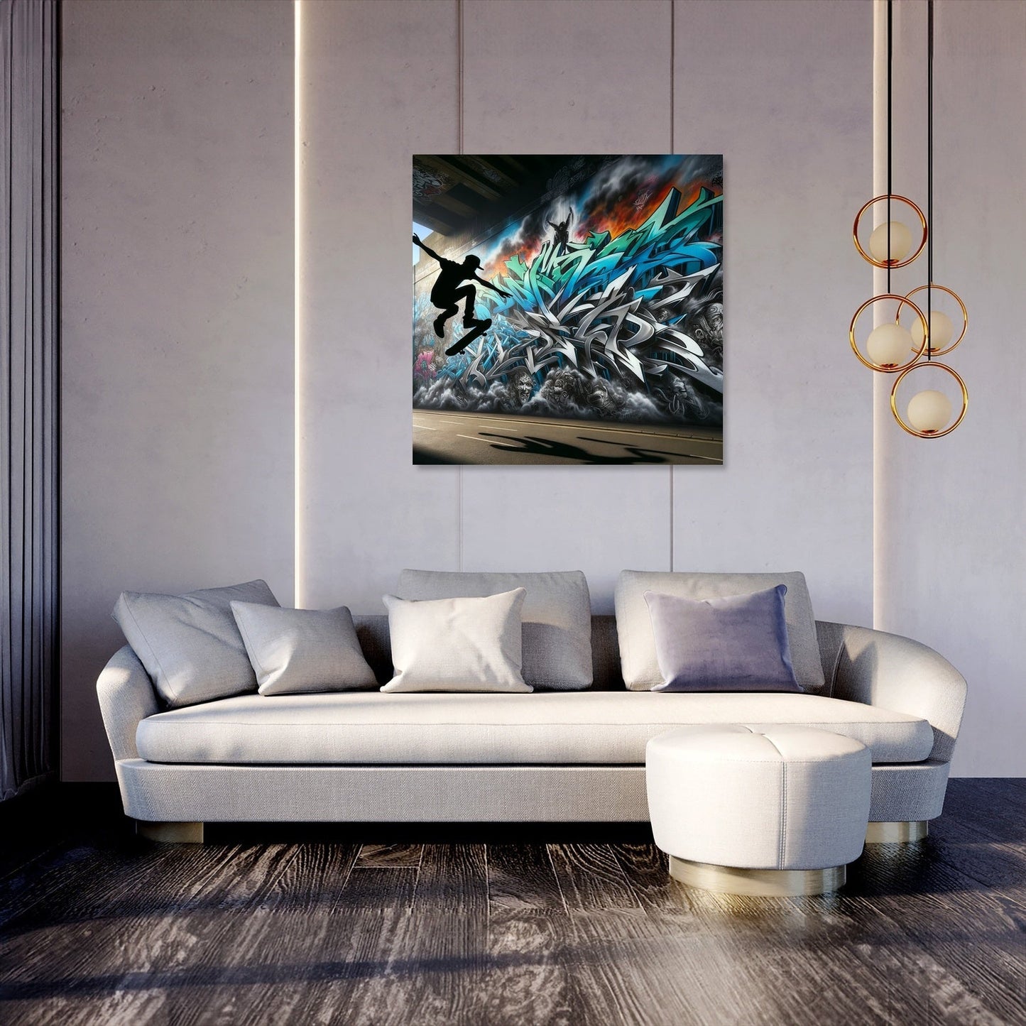 Skater's Silhouette Canvas