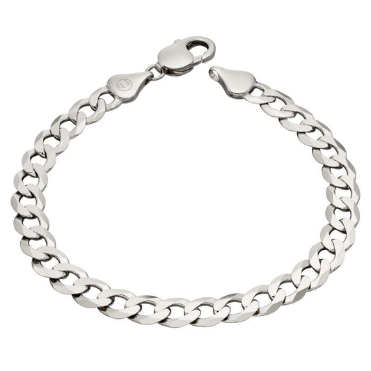 Fred Bennett Heavyweight Diamond Cut Curb Chain Bracelet