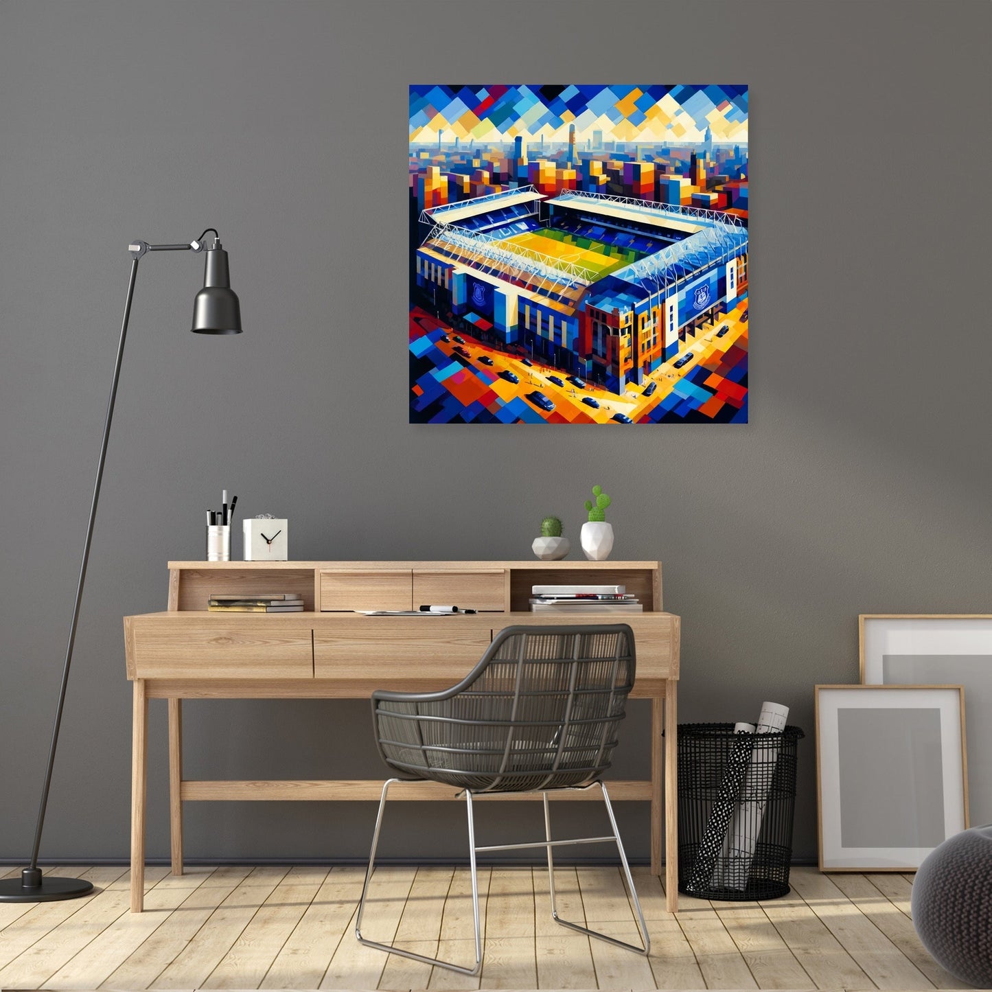 Cubist Goodison Park Liverpool Canvas