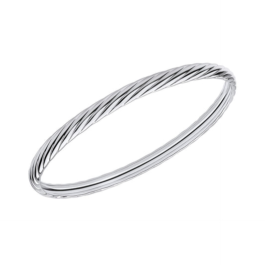 Beginnings Twisted Rope Textured Bangle