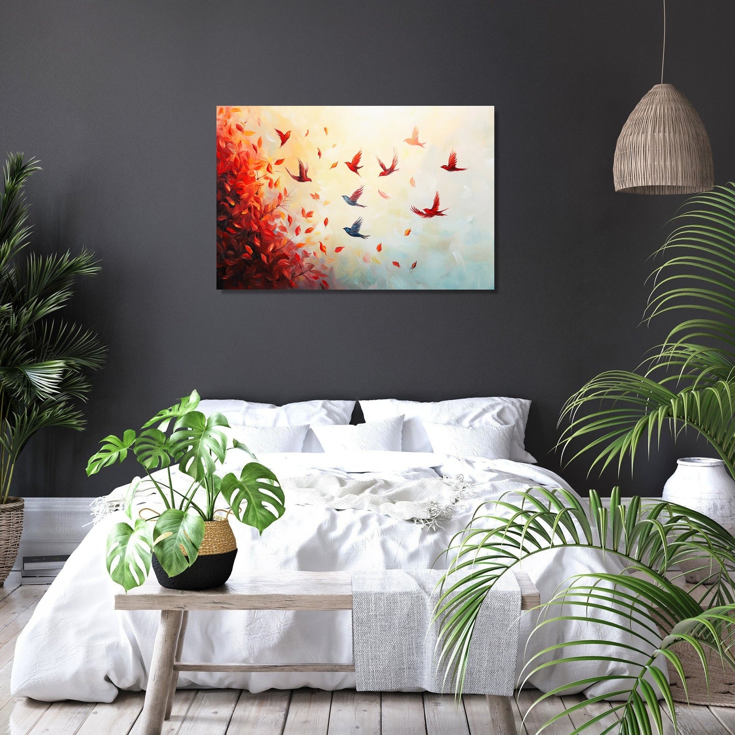 Feathered Leaf Canvas