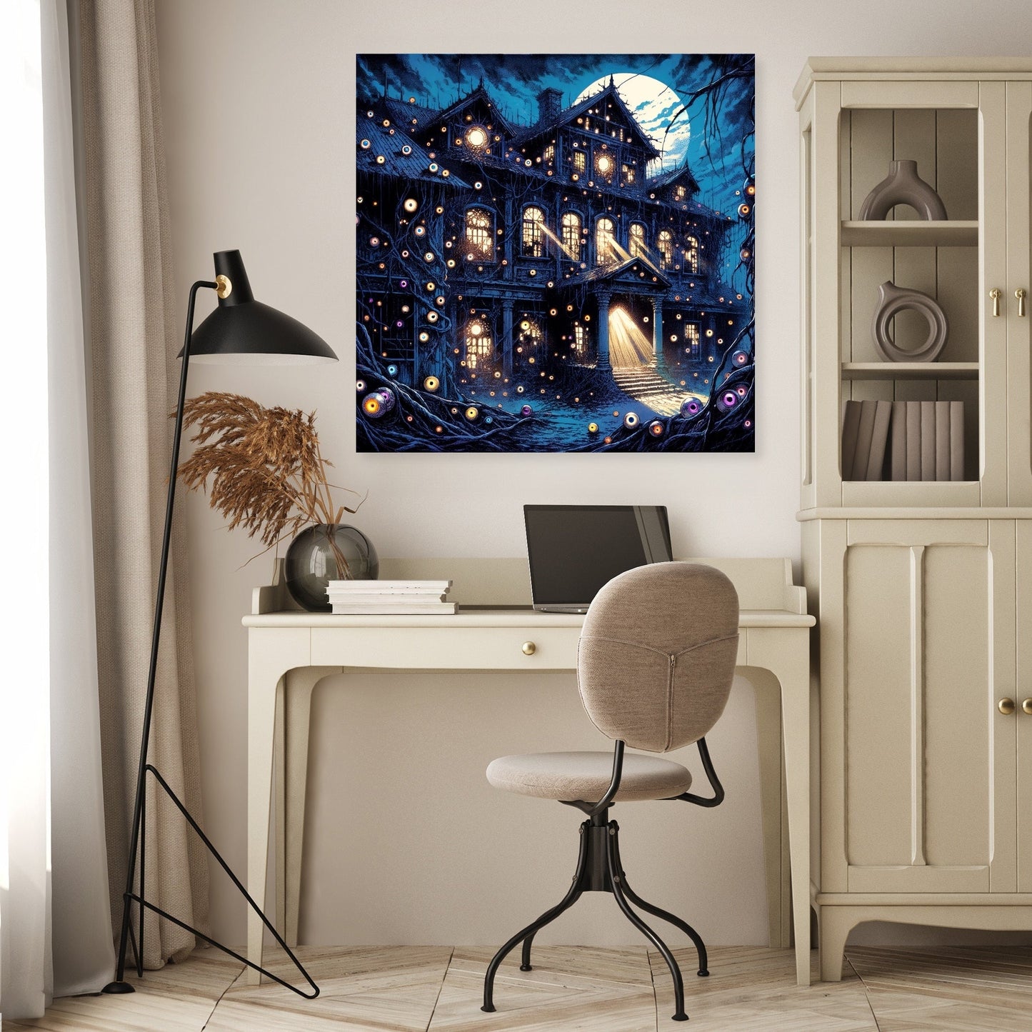 Manor of the Watchful Eyes Canvas