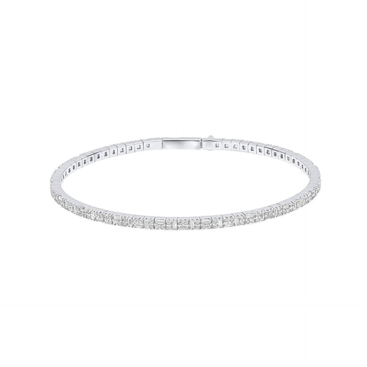 Diamonfire Multi-Stone Flexi Bangle