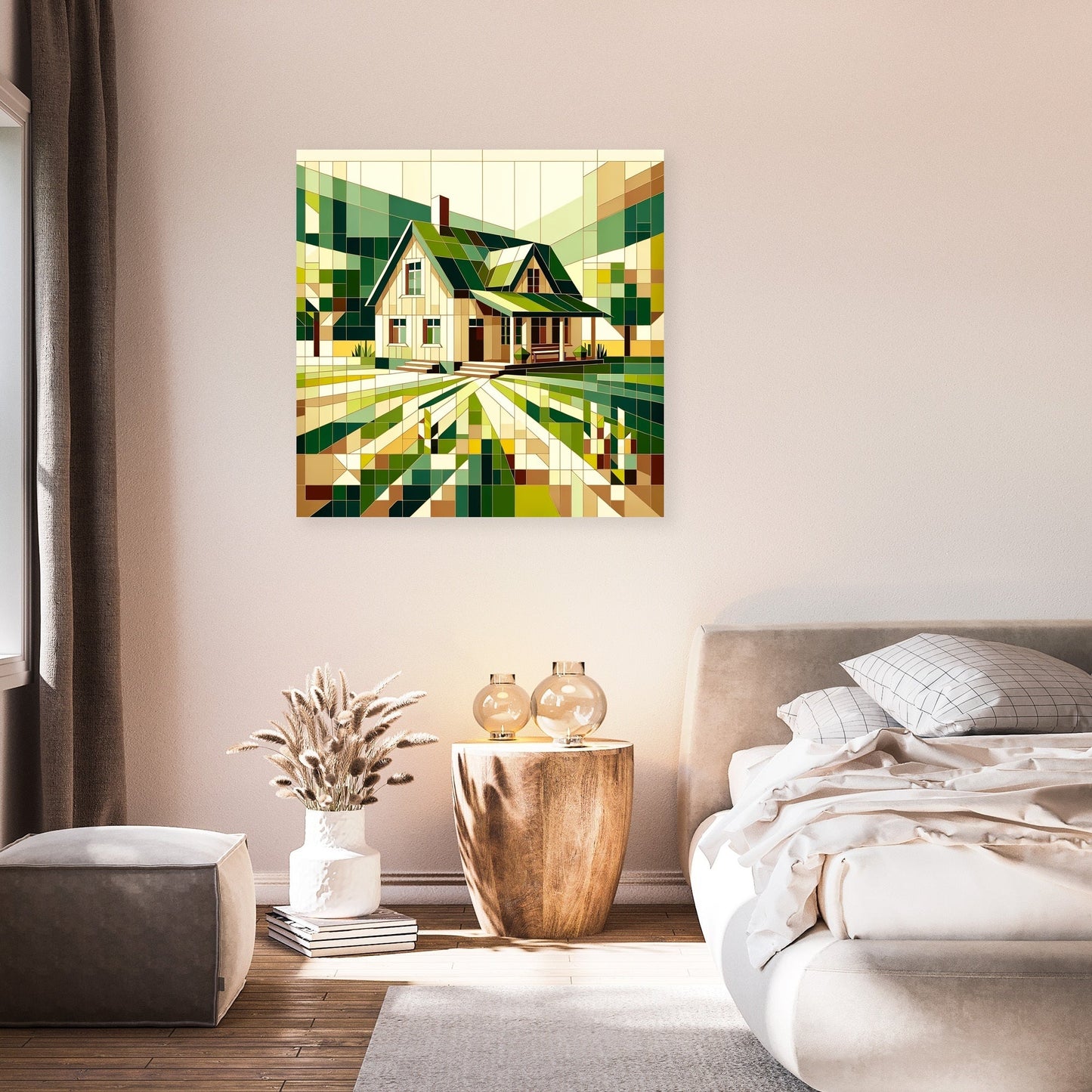 Countryside Geometry Canvas