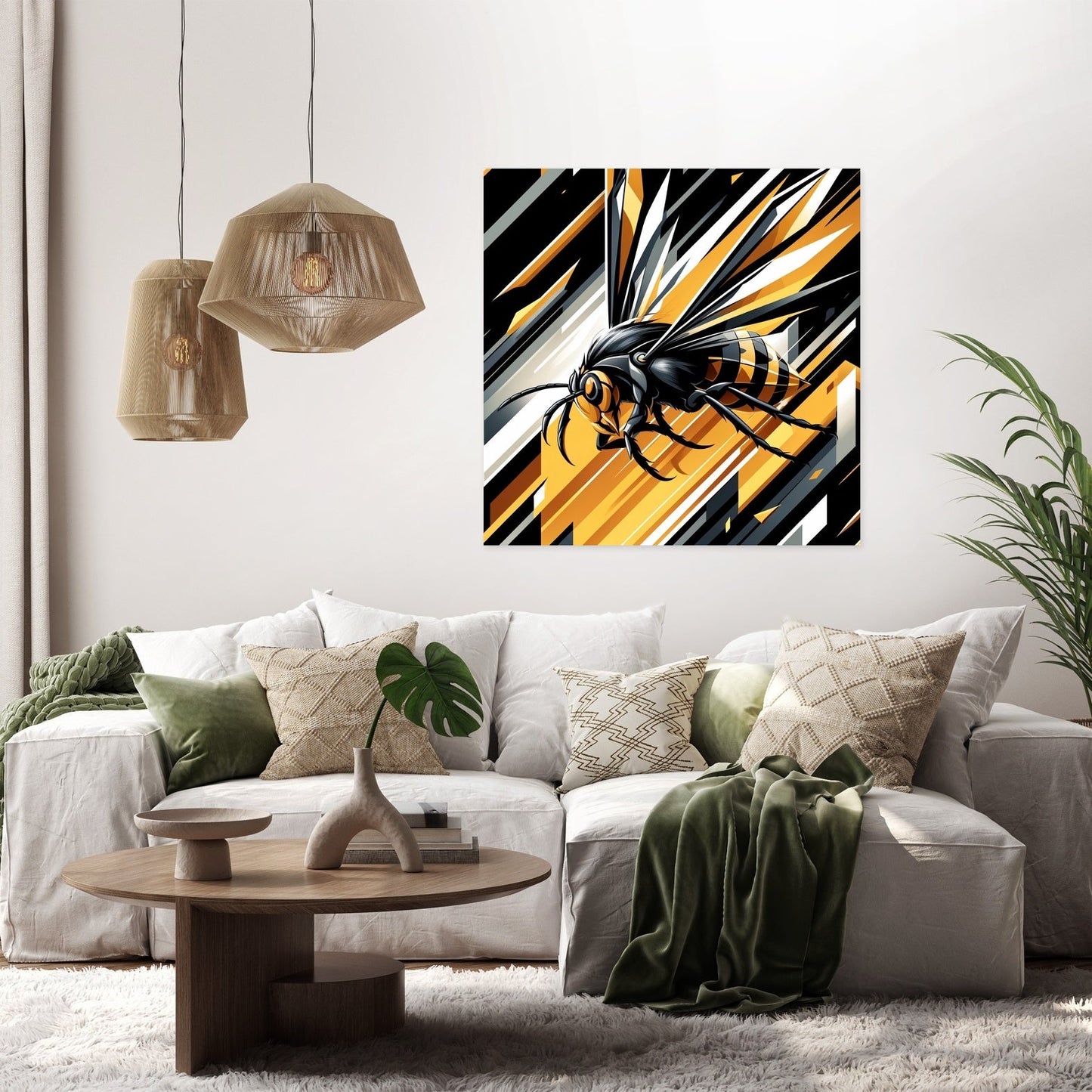 Hornet in Flight Canvas