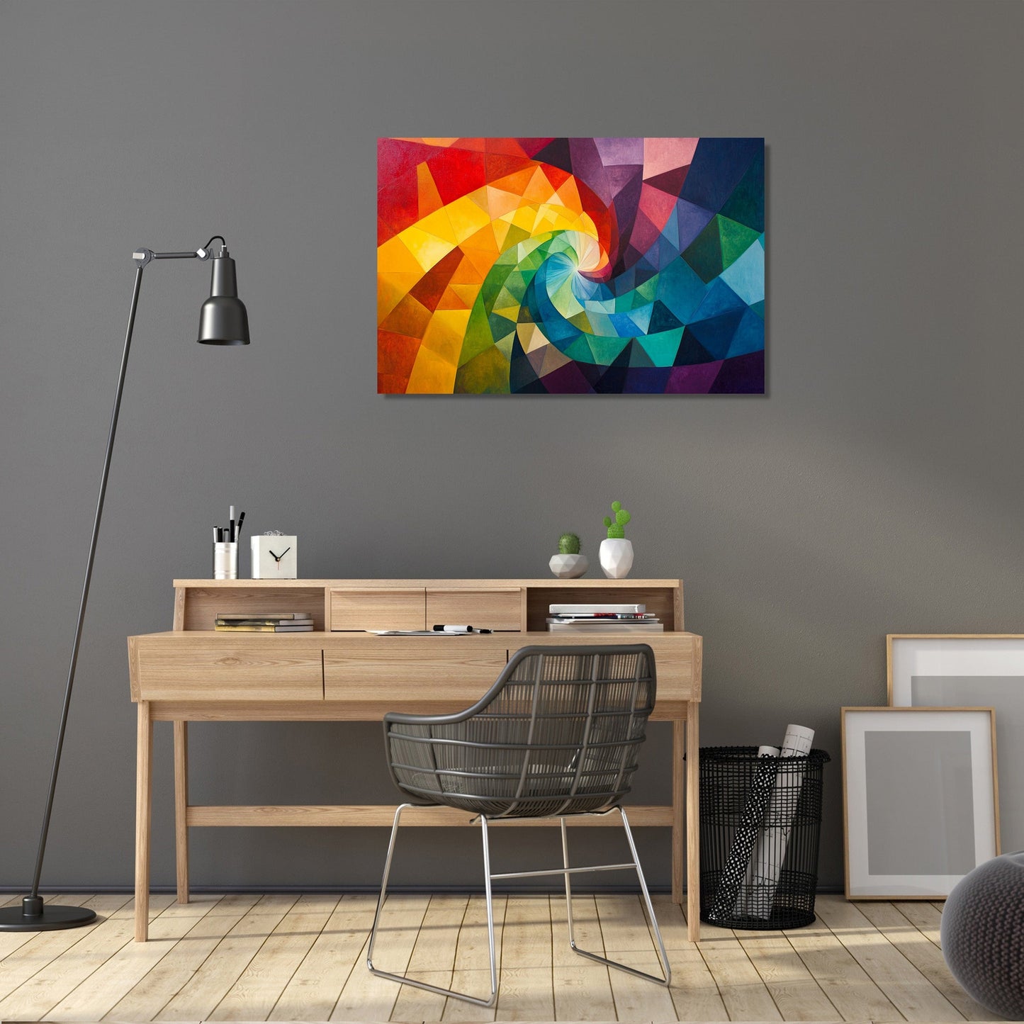 Rainbow Vortex Canvas