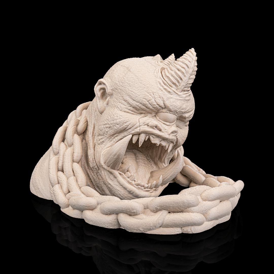 Cyclops Rage Dice Tower – Chained Monster Roller for RPG Gaming Decor