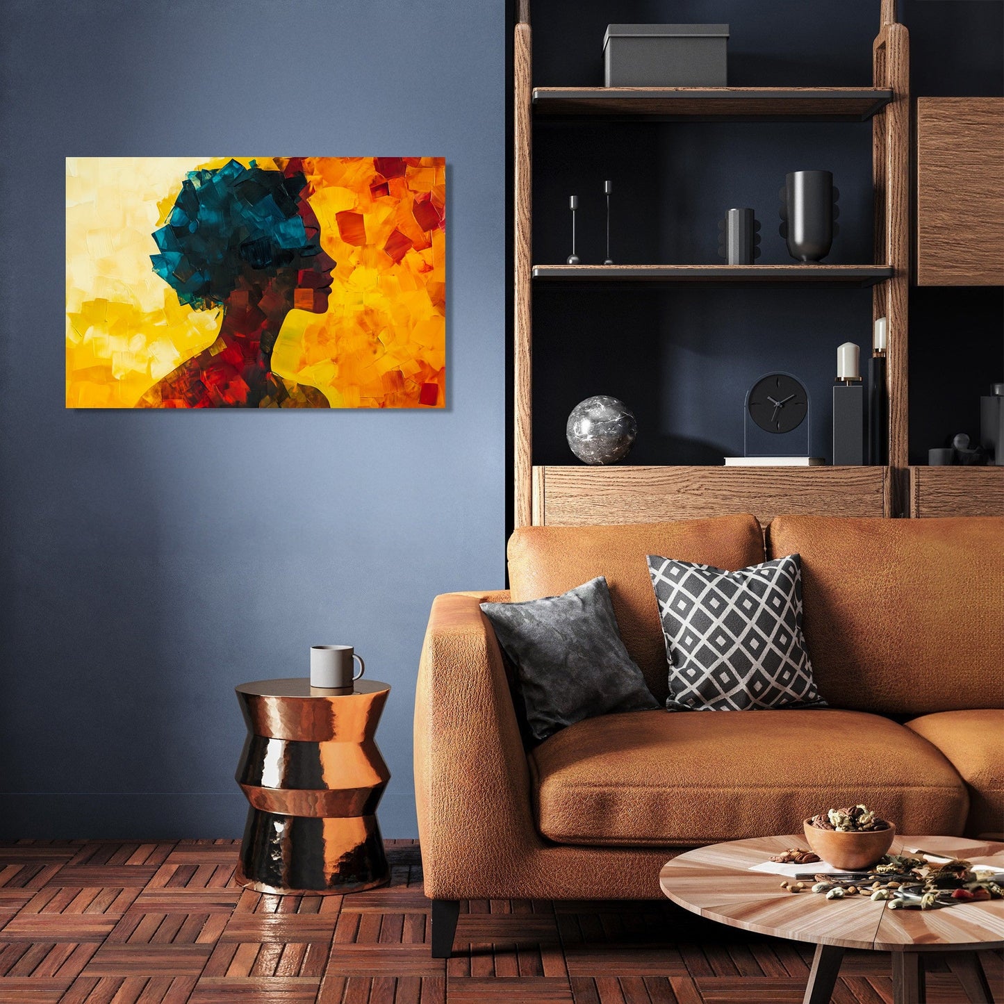 Geometric Silhouette Canvas