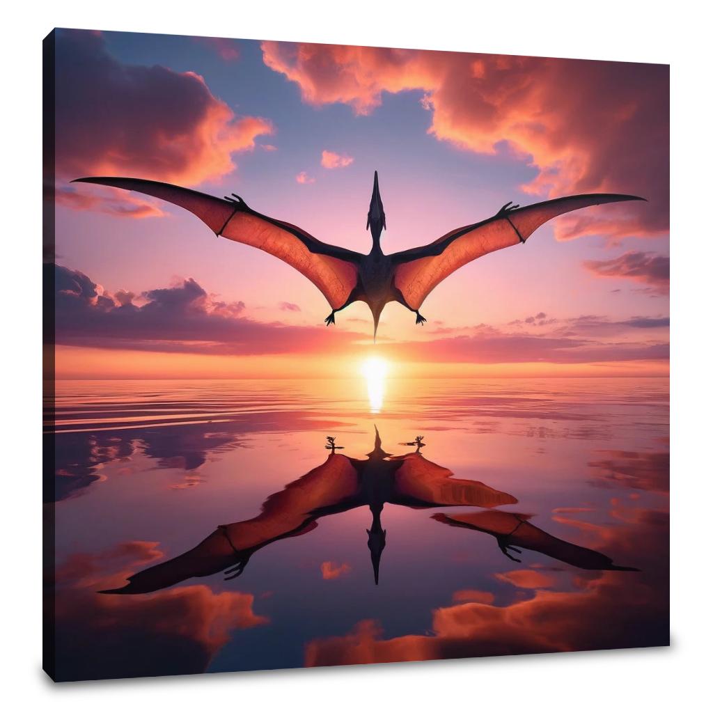 Dawn Flight Pteranodon Canvas
