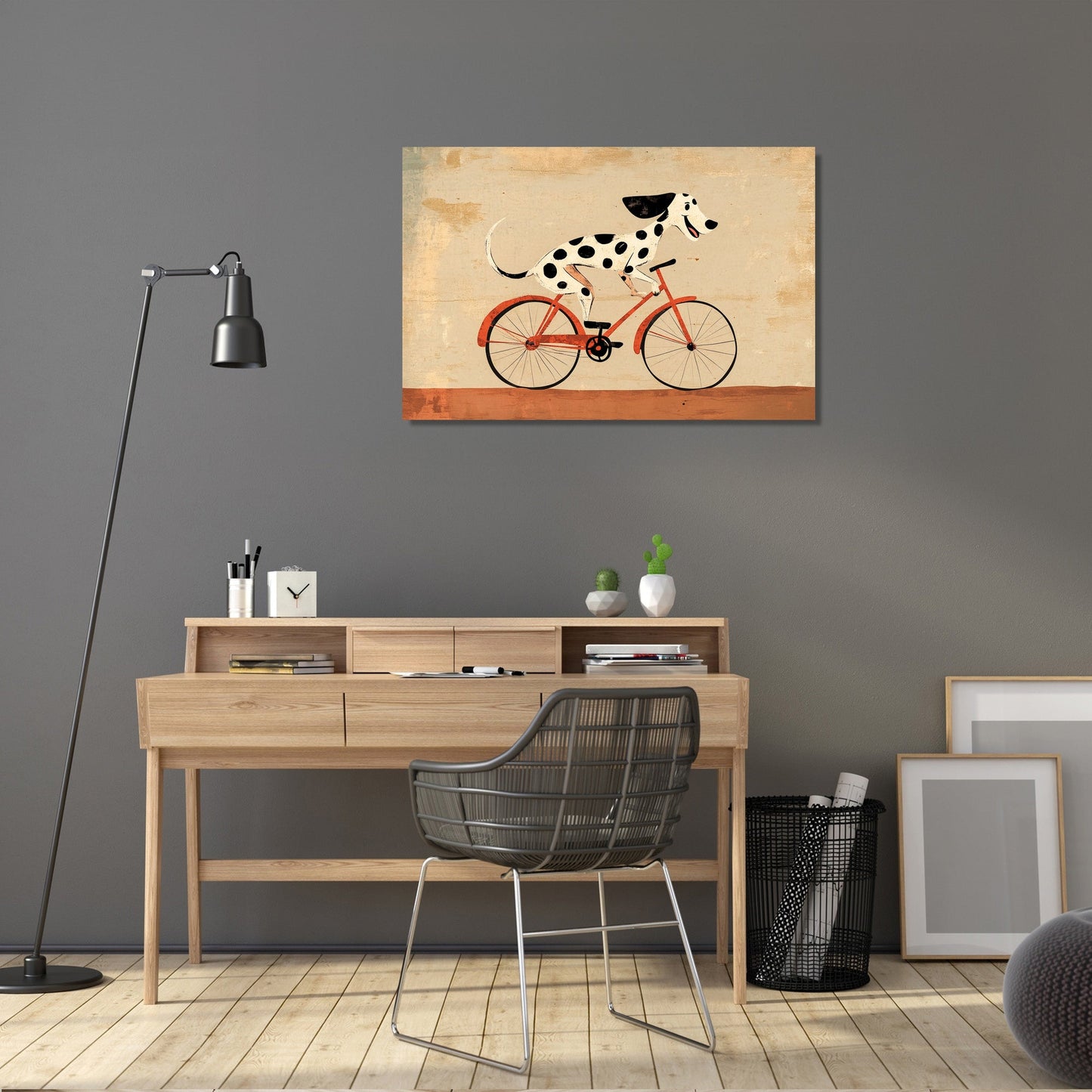Dalmatian on Wheels Canvas