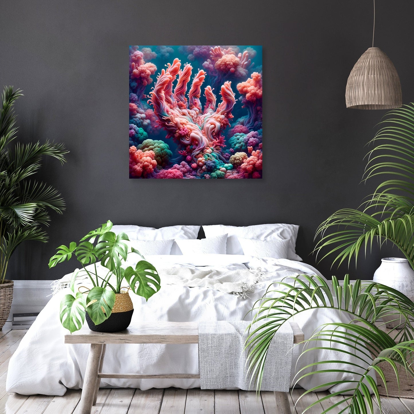 Coral Reverie Canvas