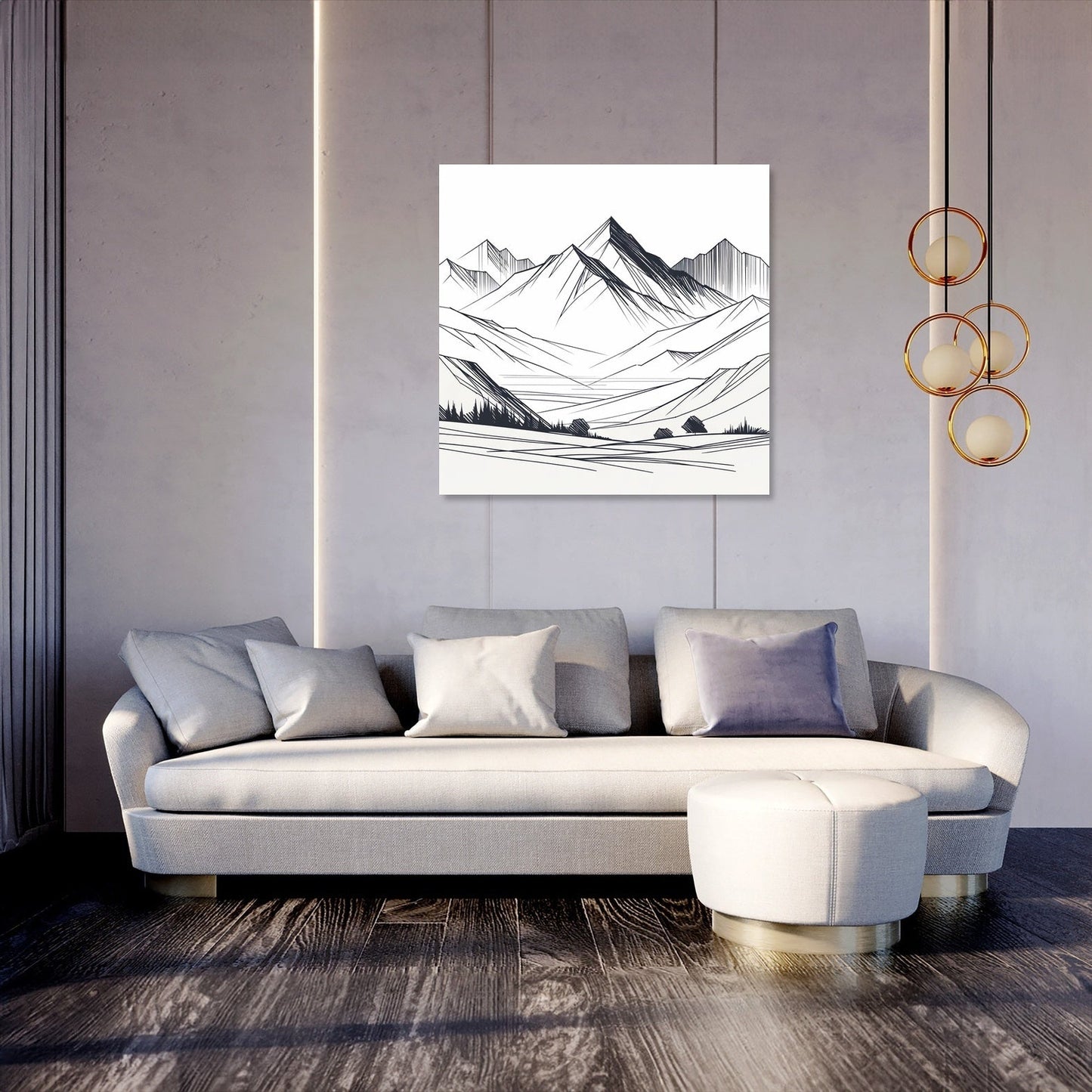 Serene Peaks Canvas