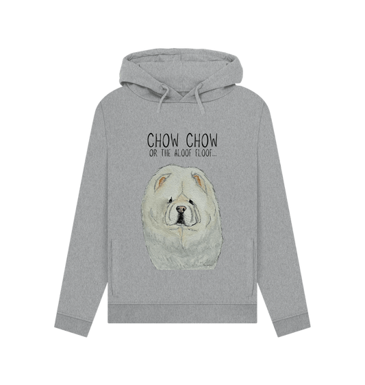 Stay Cozy in Style with the Cream Chow Chow Women's Hoodie – Featuring the Aloof Floof!