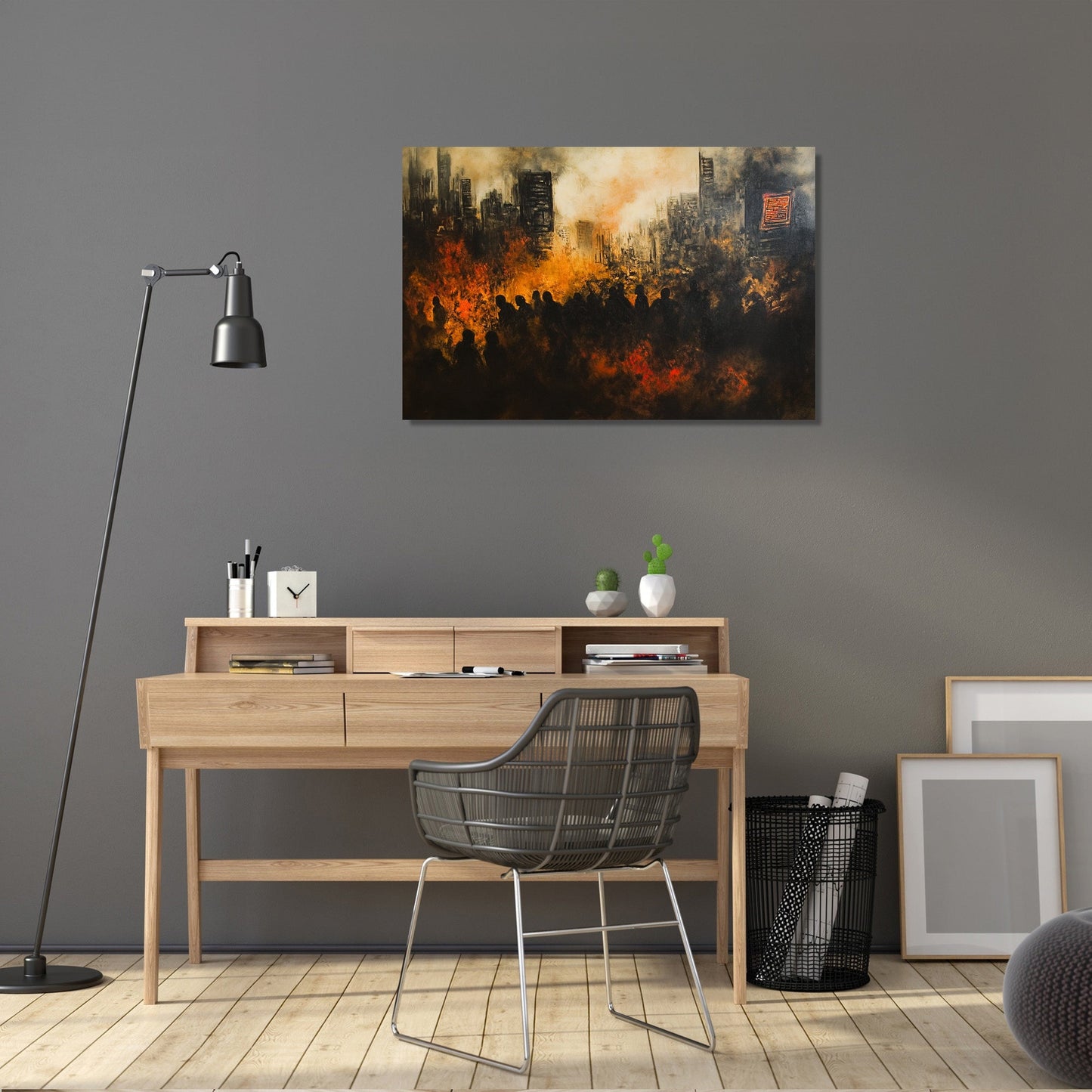 Toxic Air Metropolis Canvas